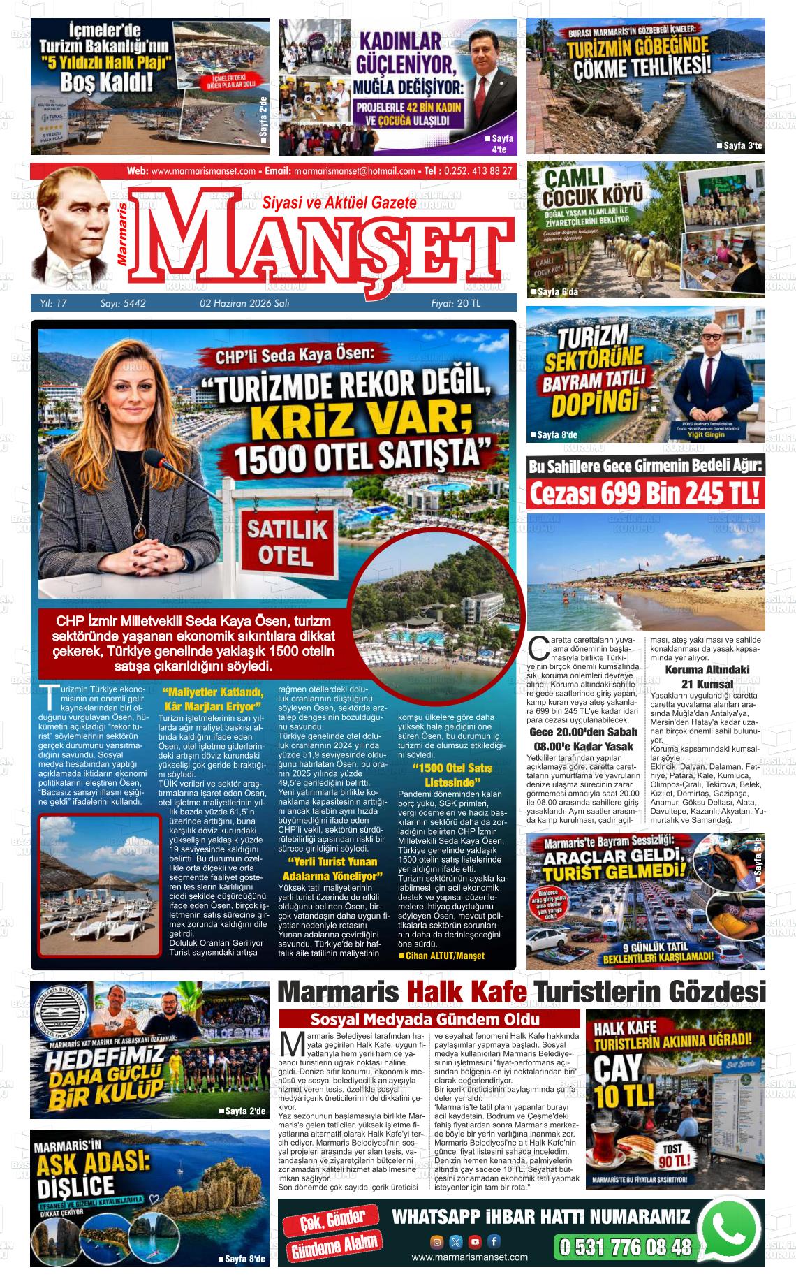 Mugla Manset 02.06.2026