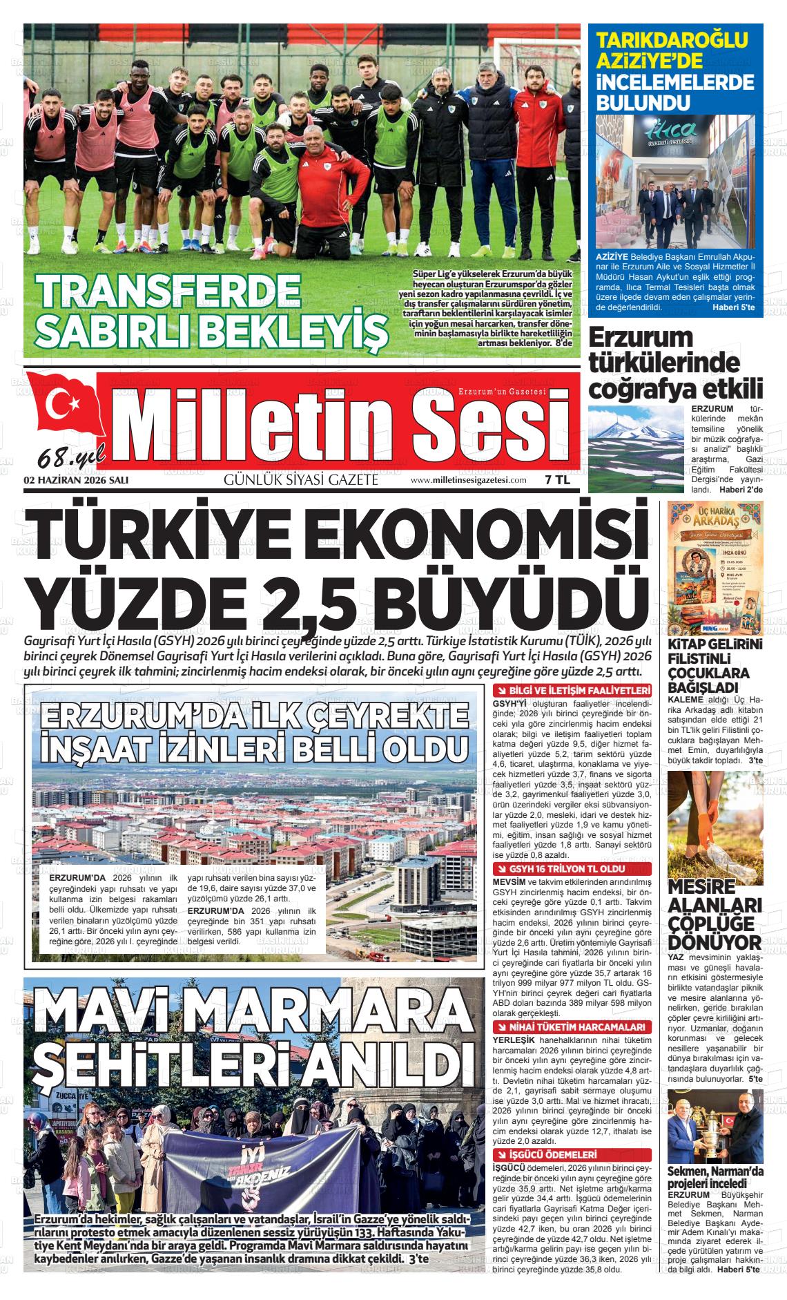 Erzurum Milletinsesi 02.06.2026