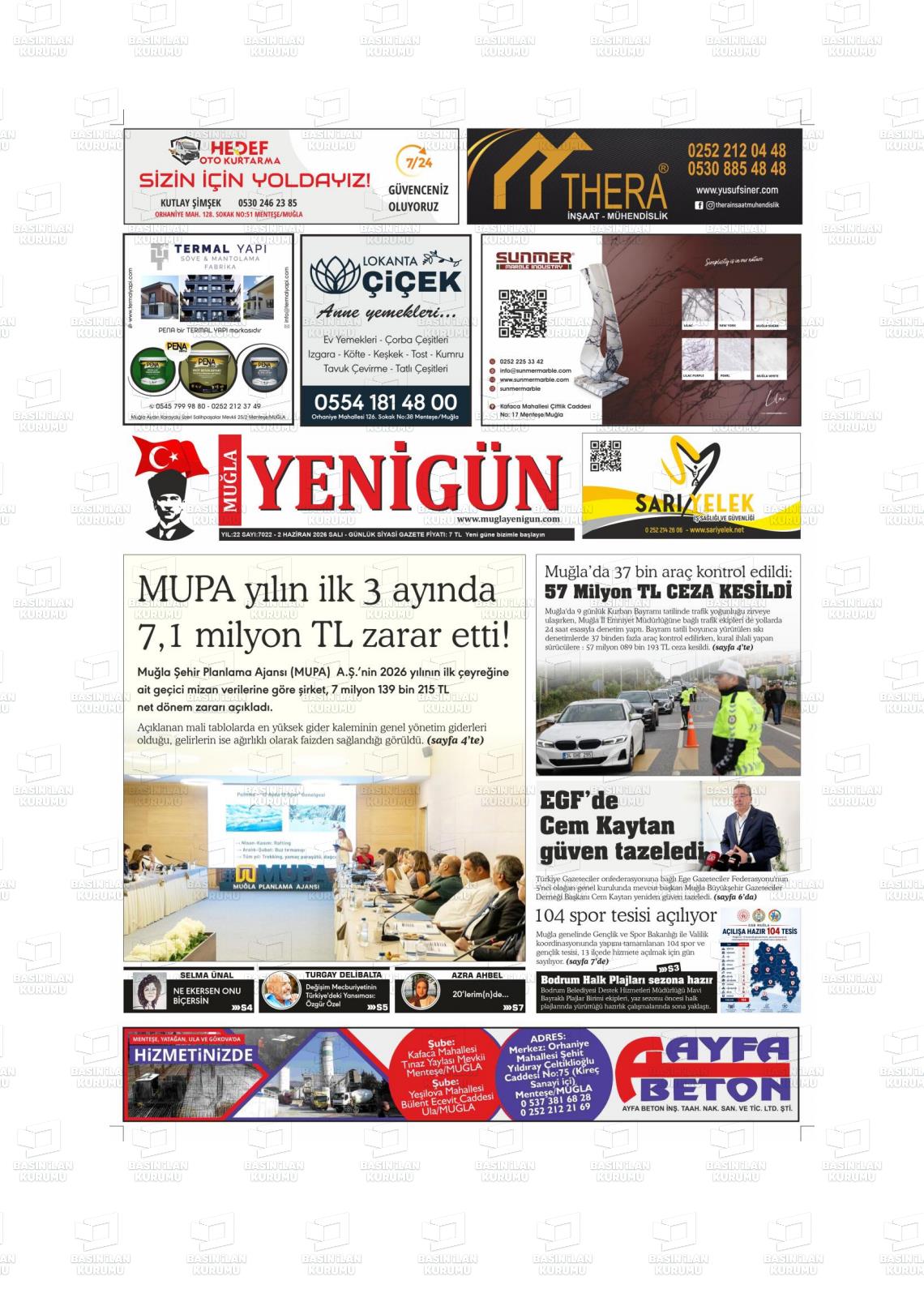 Mugla Yenigun 02.06.2026