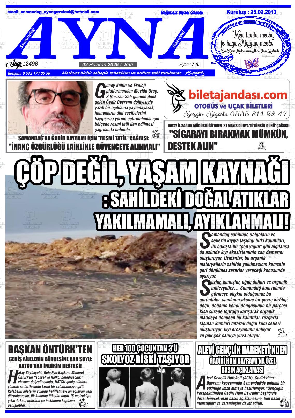 Hatay Samandagayna 02.06.2026