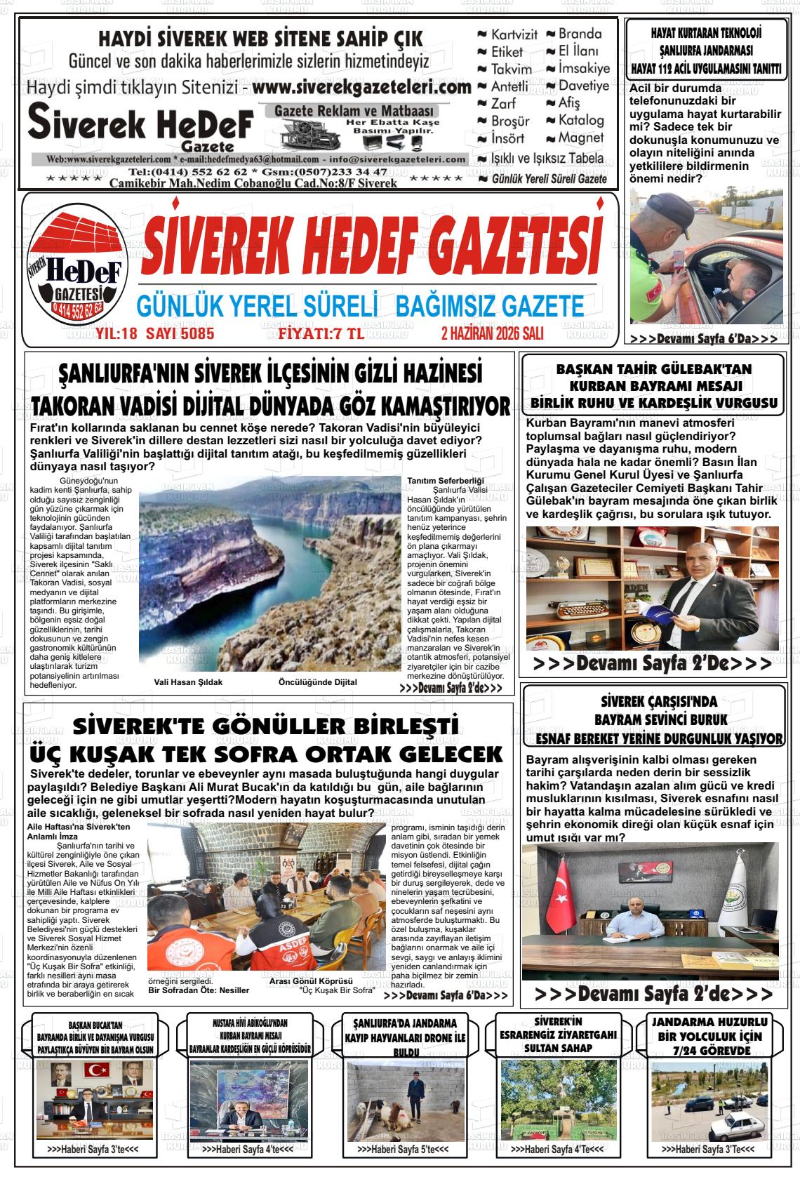 Sanliurfa Siverekhedef 02.06.2026