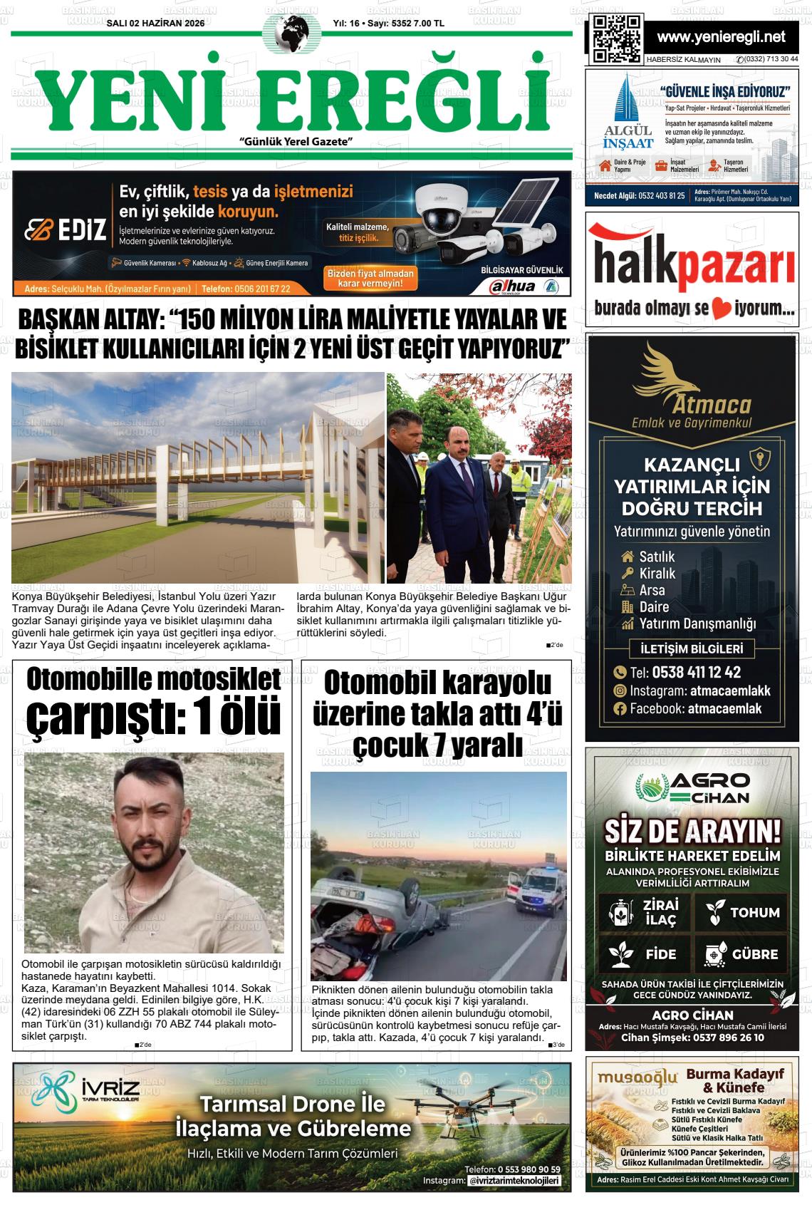 Konya Yenieregli 02.06.2026