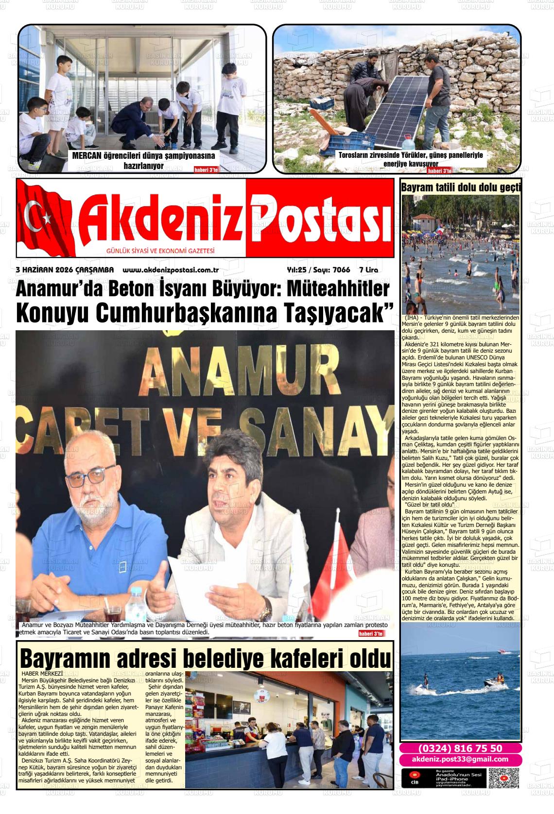 Mersin Akdenizpostasi 03.06.2026