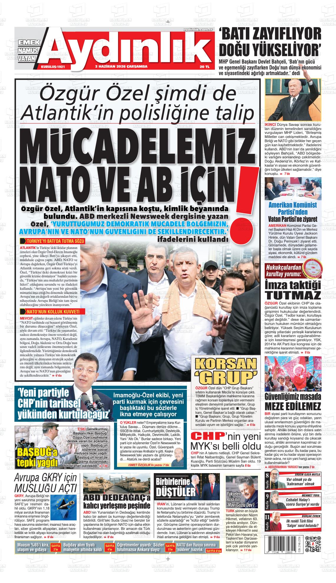 Istanbul Aydinlikvatanemeknamus 03.06.2026