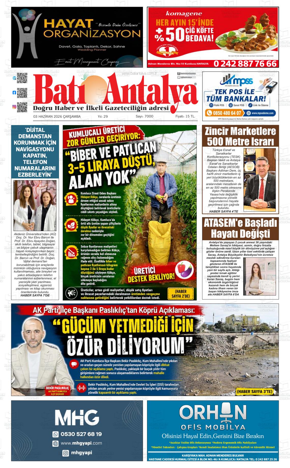 Antalya Bati 03.06.2026