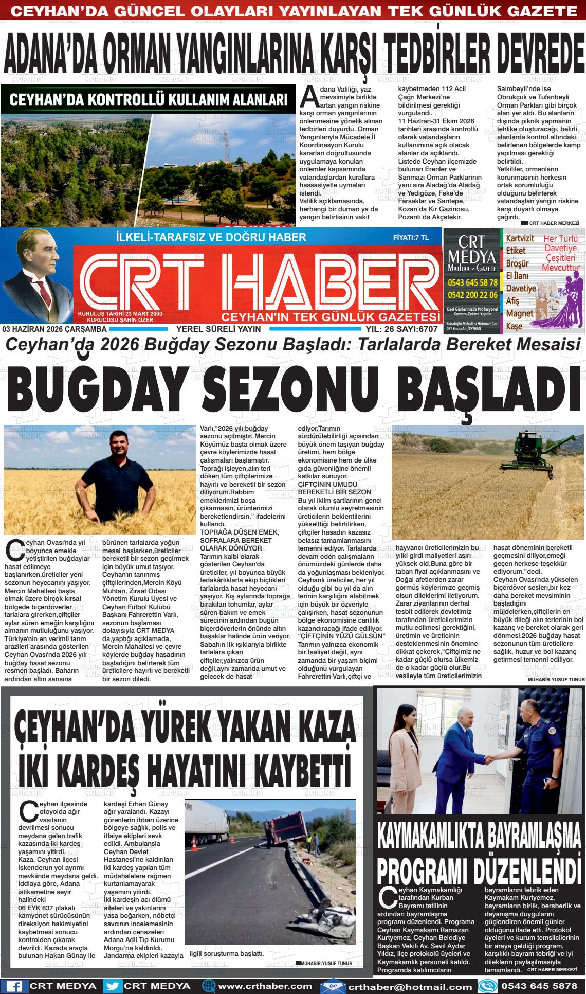 Adana Crthaber 03.06.2026