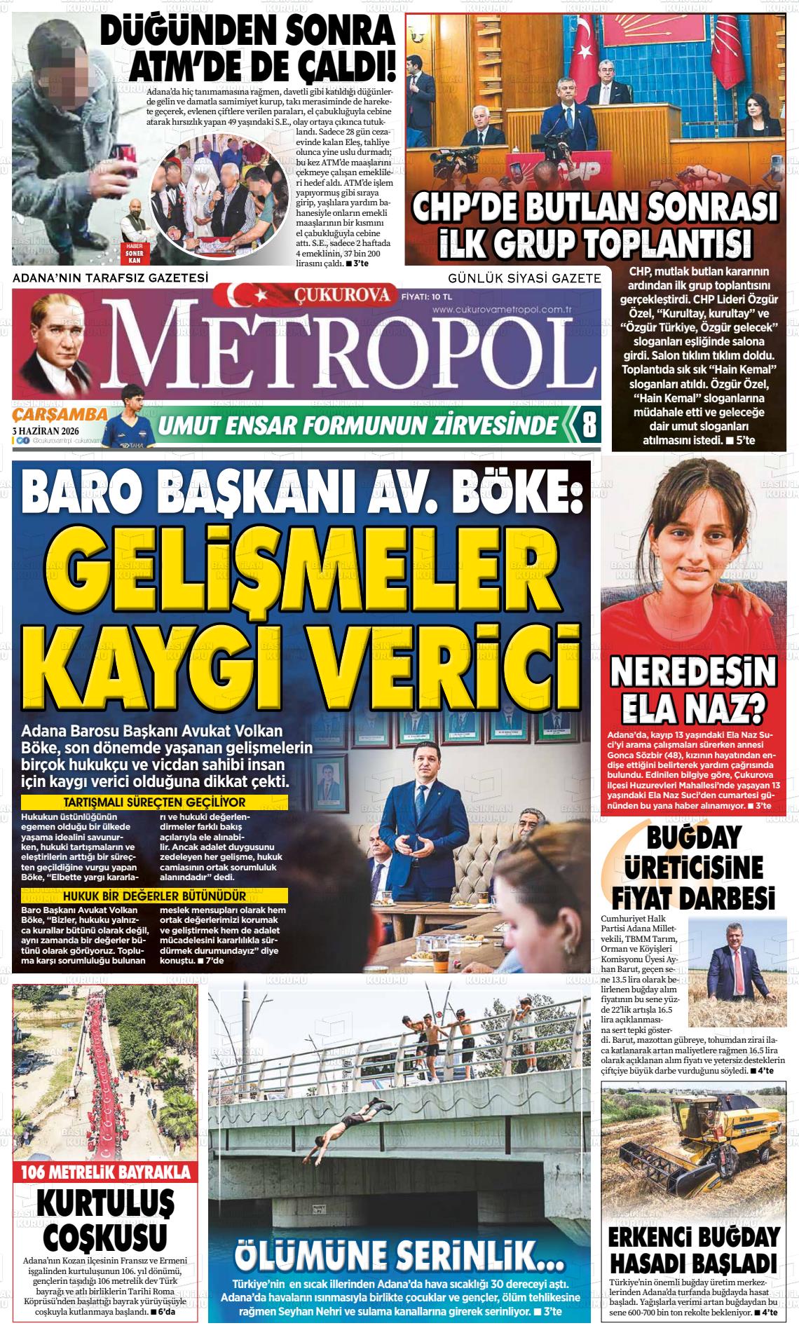 Adana Cukurovametropol 03.06.2026