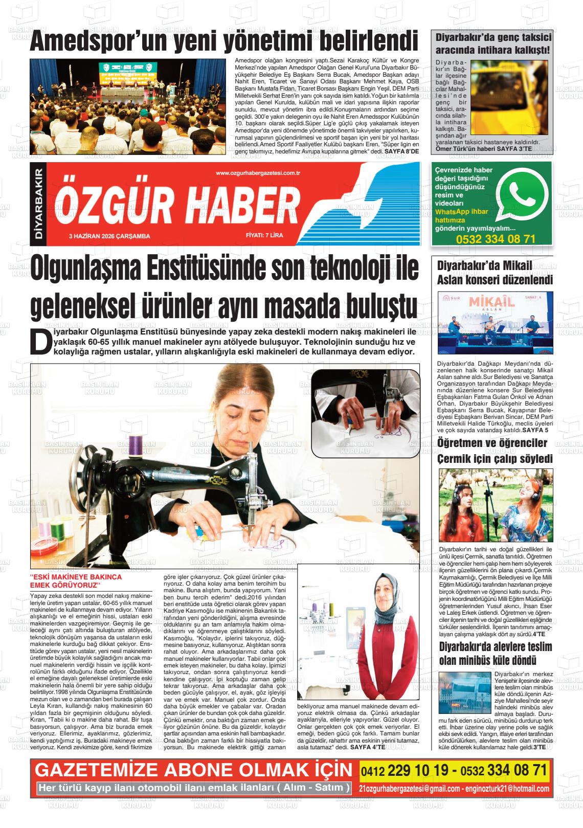 Diyarbakir Ozgurhaber 03.06.2026