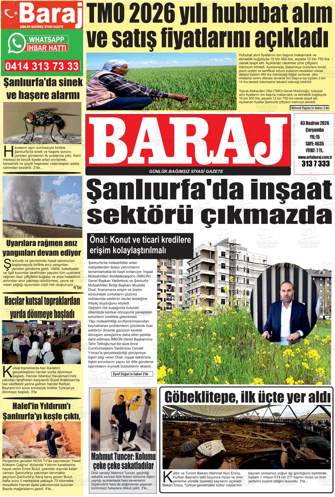 Sanliurfa Dundenbugunesafak 03.06.2026