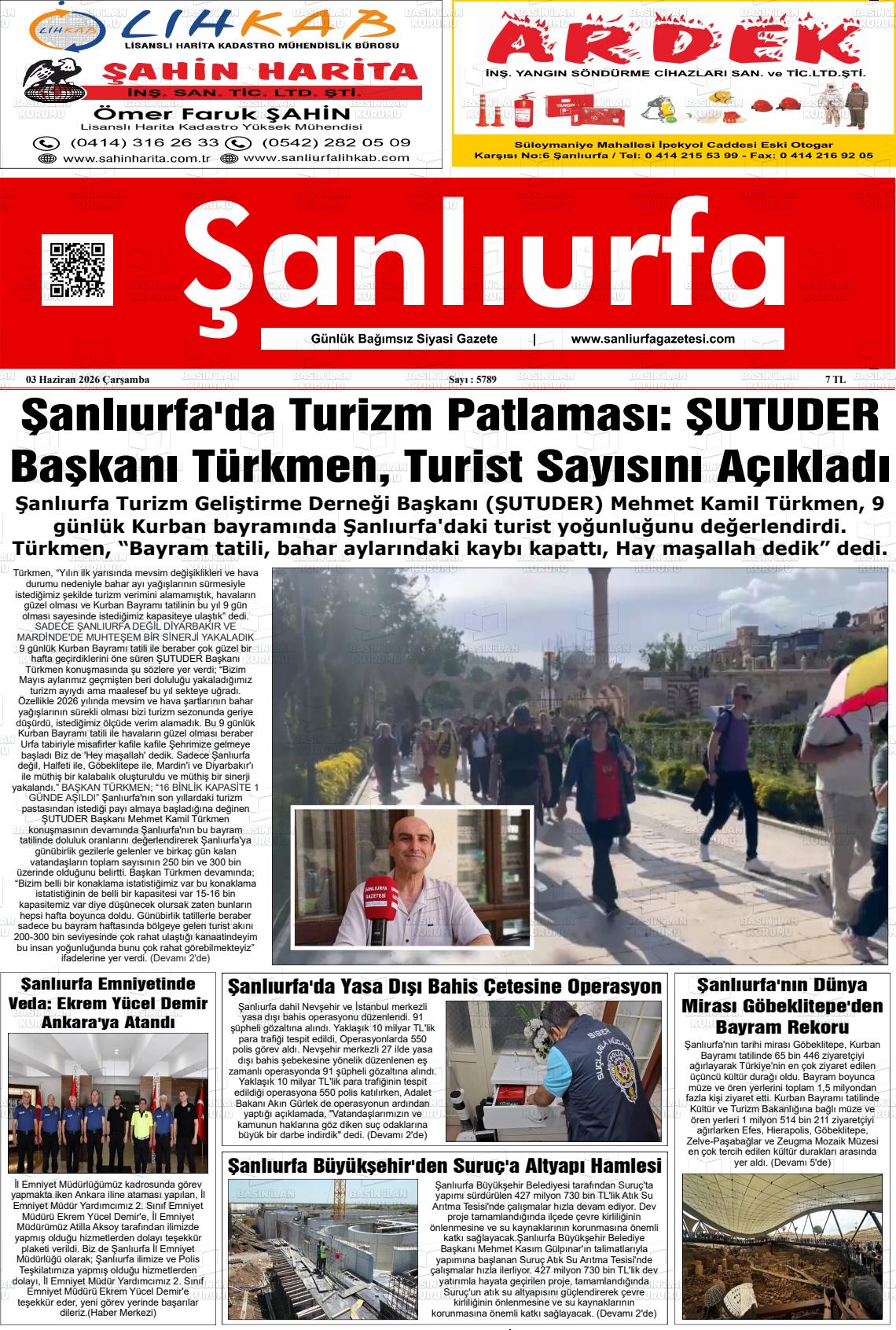 Sanliurfa Dunyadaveturkiyede 03.06.2026