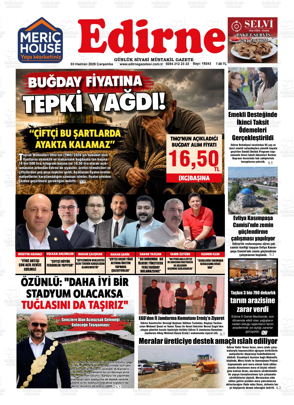 Edirne 03.06.2026