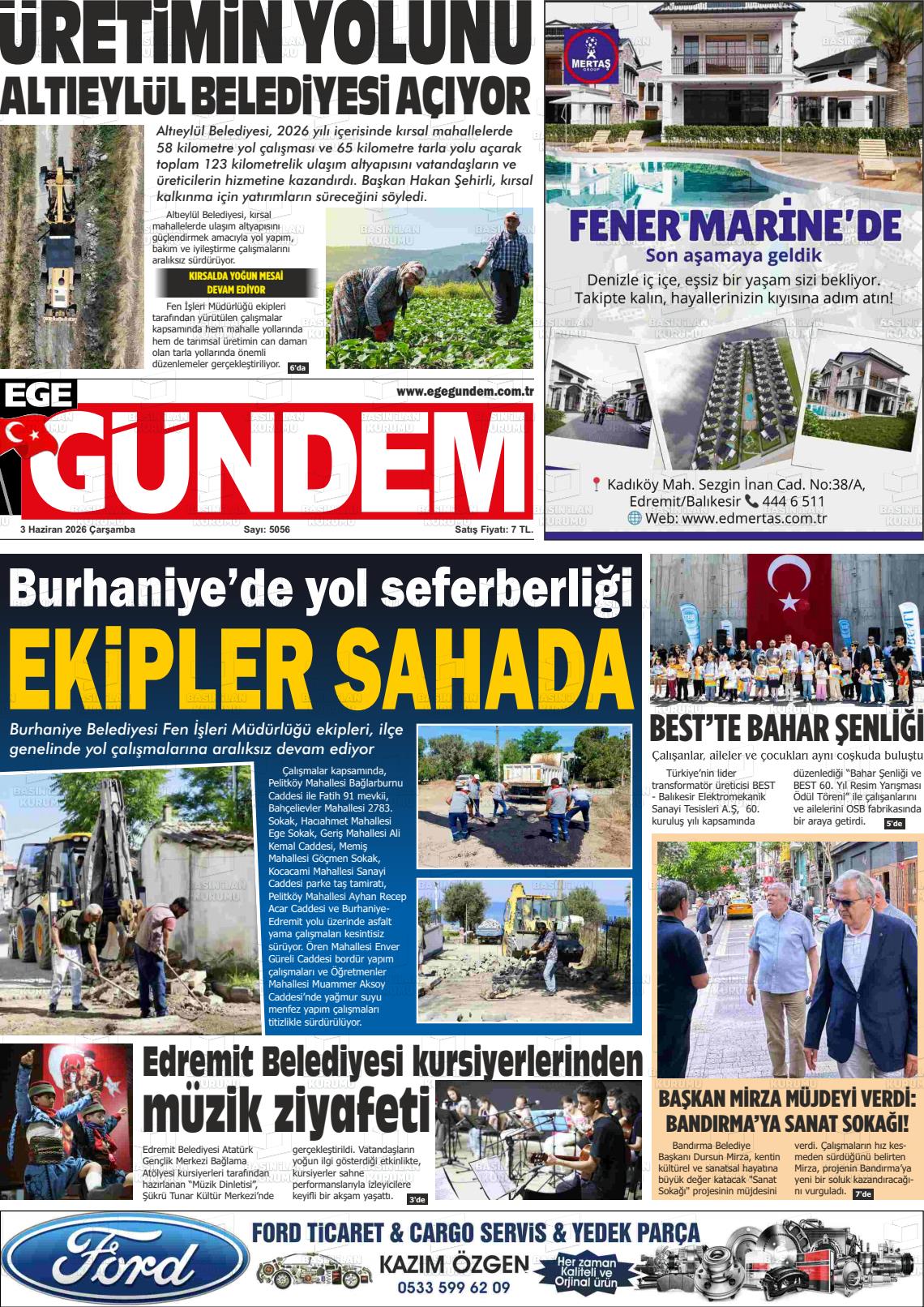 Balikesir Egegundem 03.06.2026