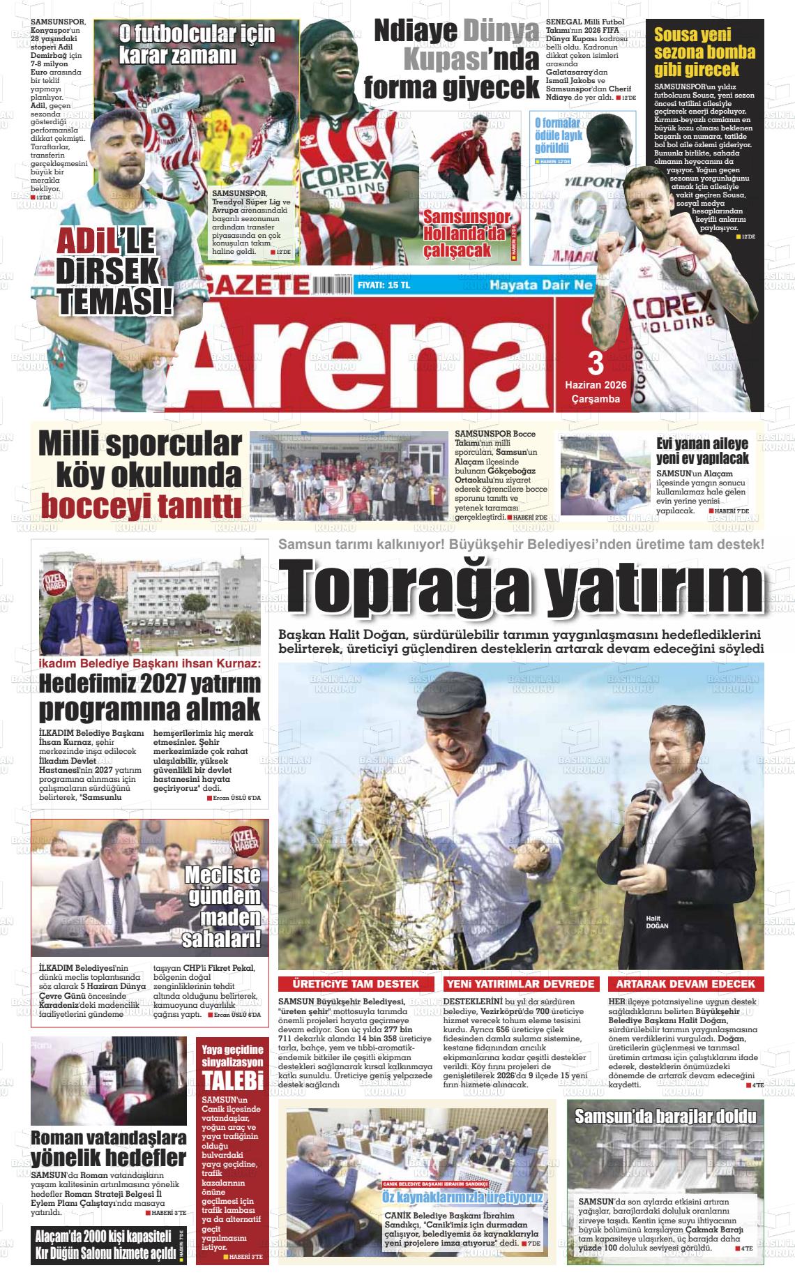 Samsun Gazetearena 03.06.2026