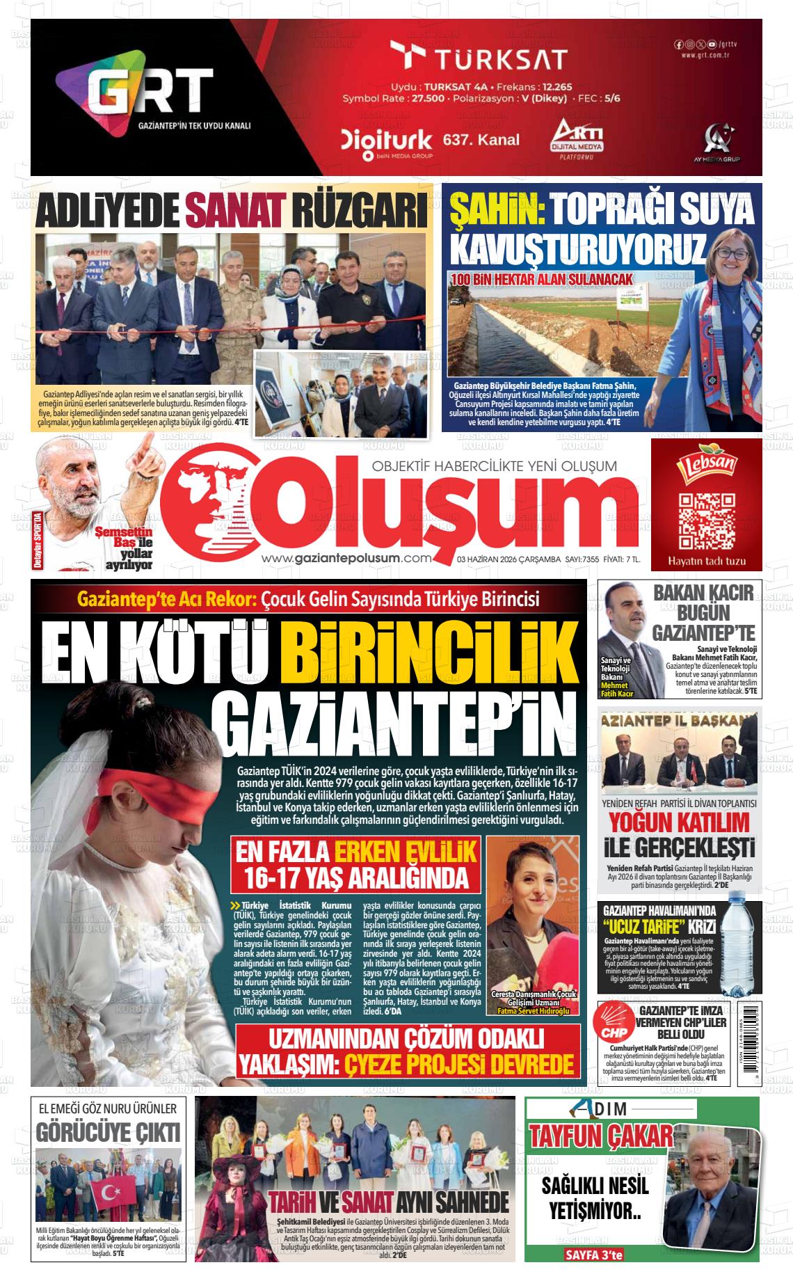 Gaziantep Olusum 03.06.2026