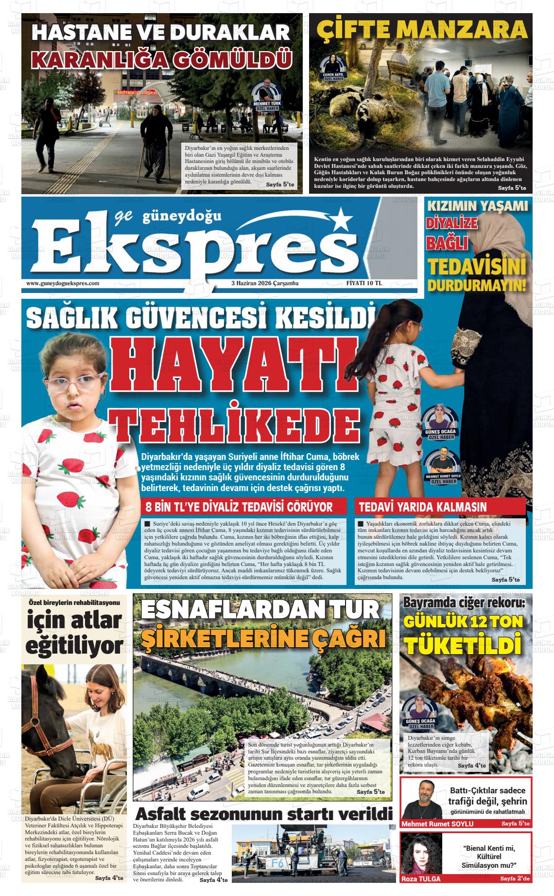 Diyarbakir Geguneydoguekspres 03.06.2026
