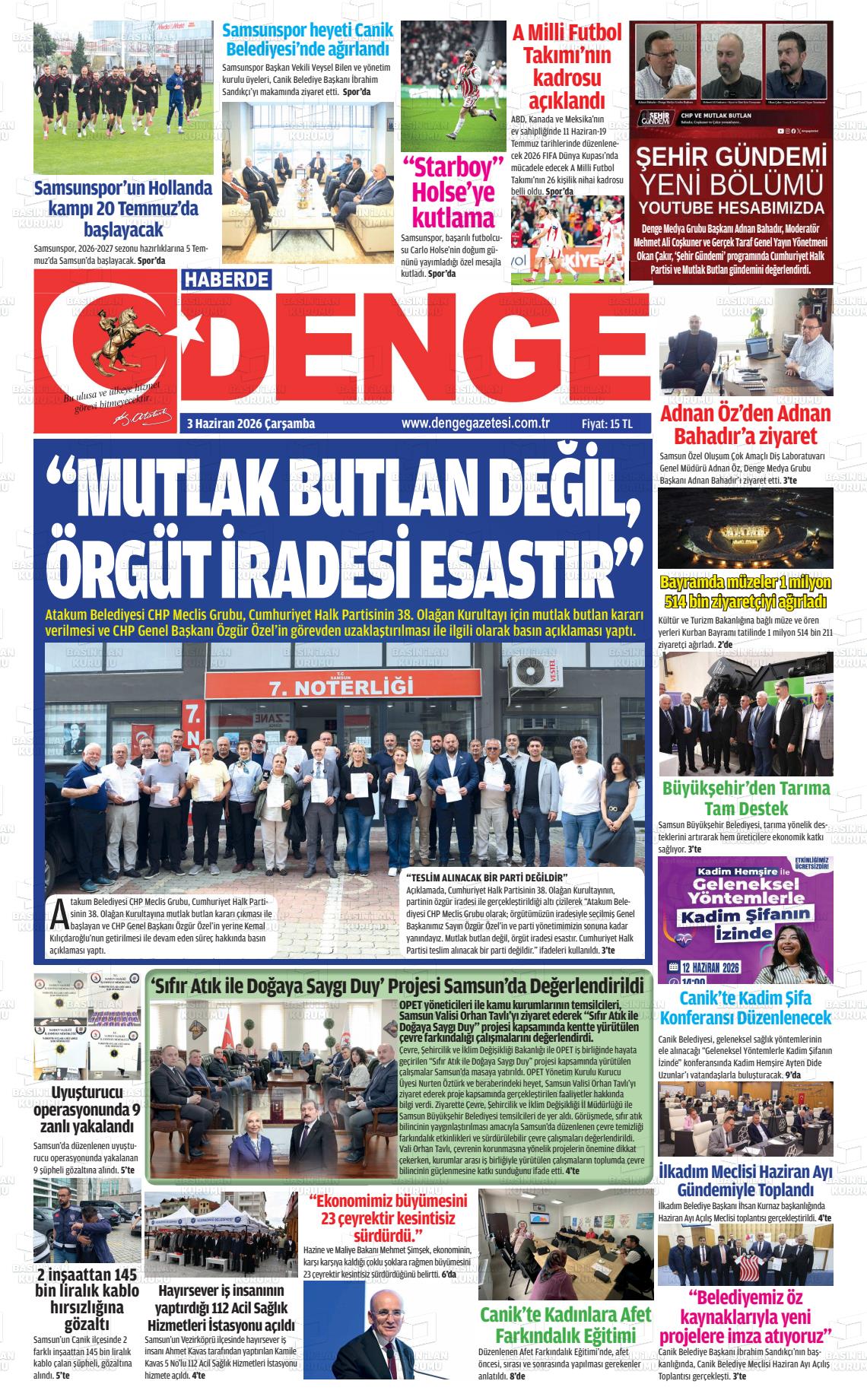 Samsun Haberdedenge 03.06.2026