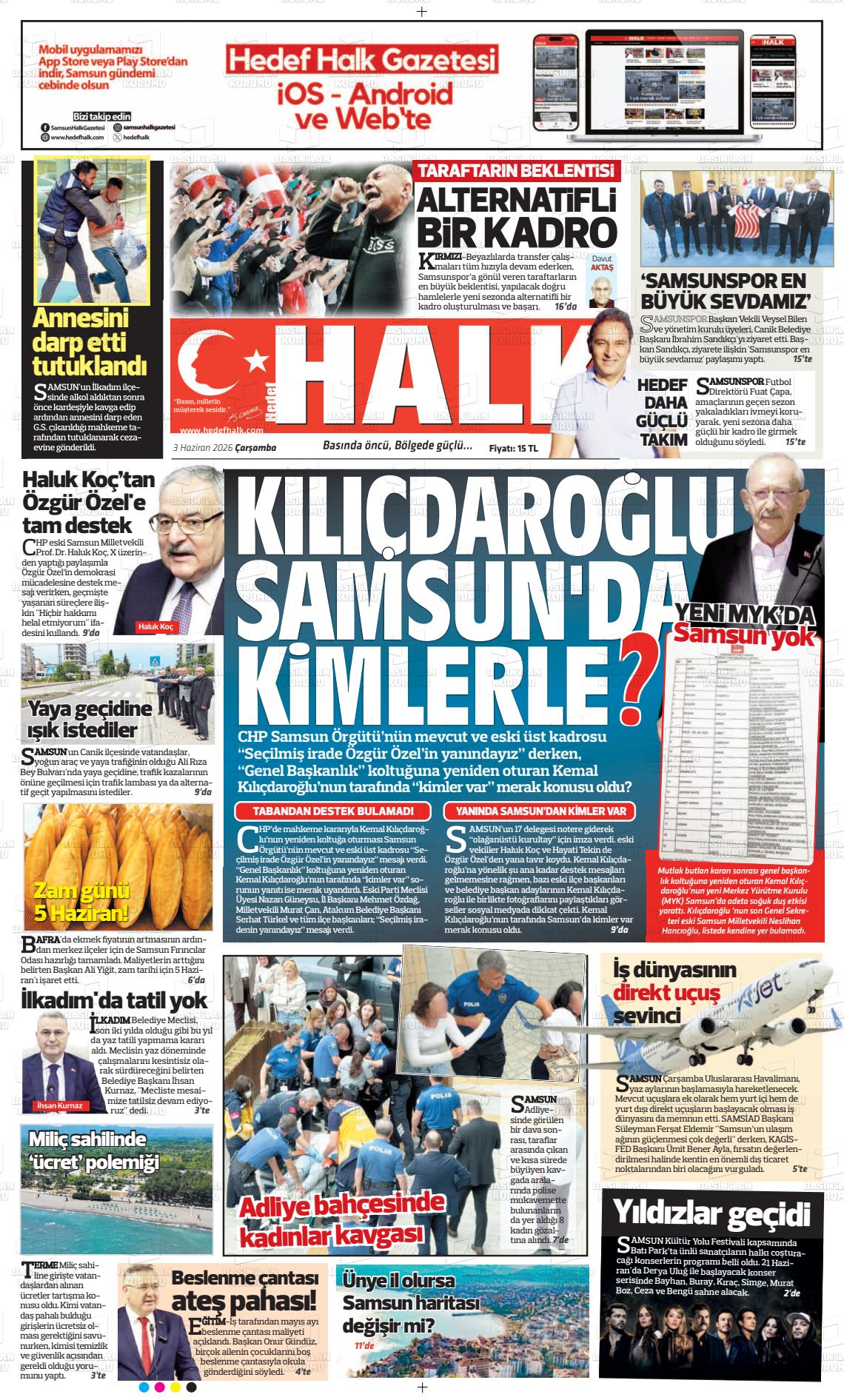 Samsun Hedefhalk 03.06.2026