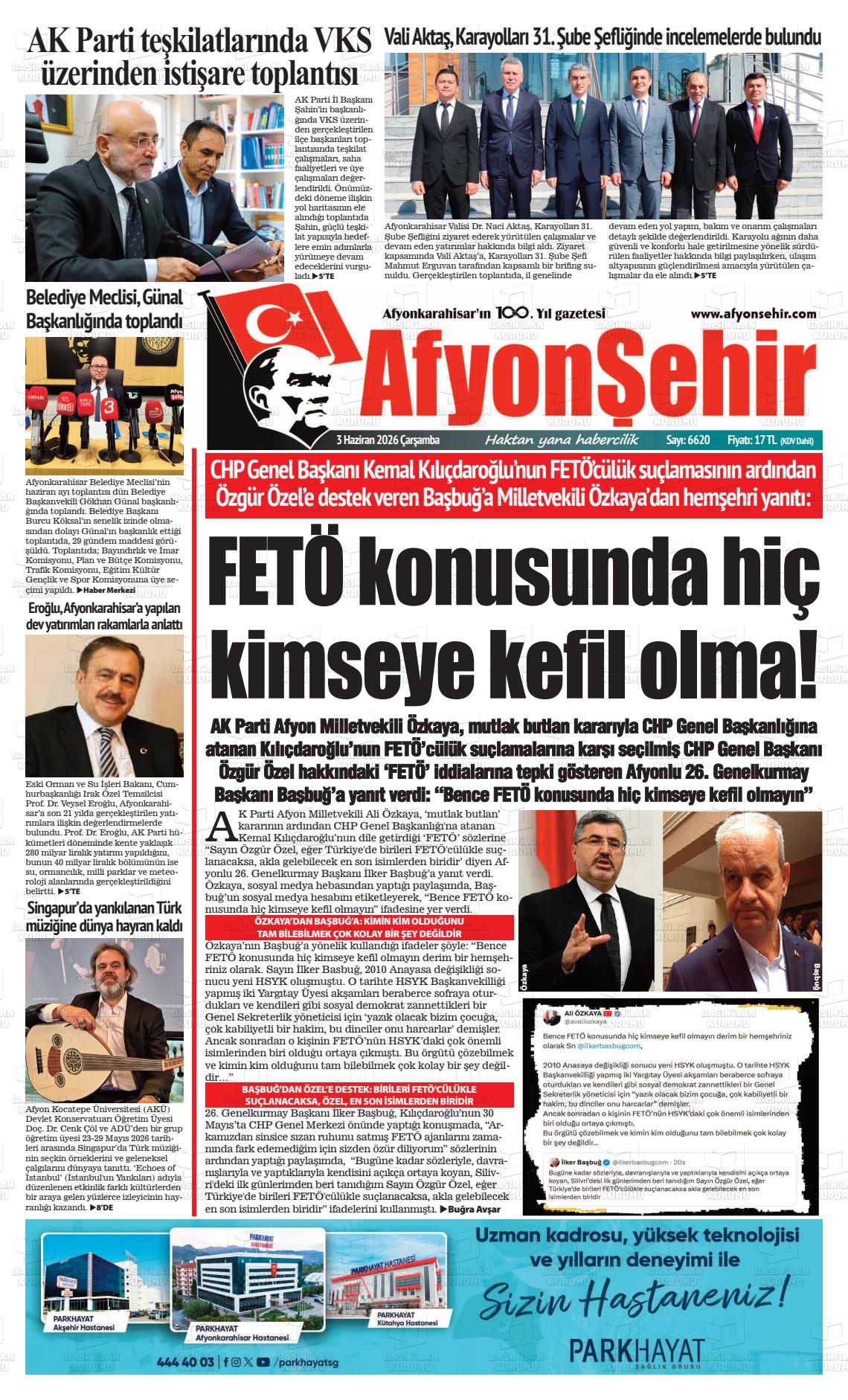 Afyonkarahisar Hisar 03.06.2026