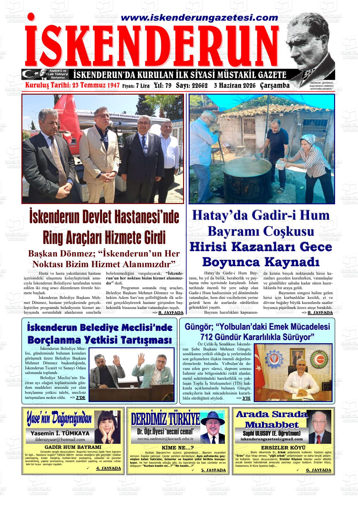 Hatay Iskenderun 03.06.2026