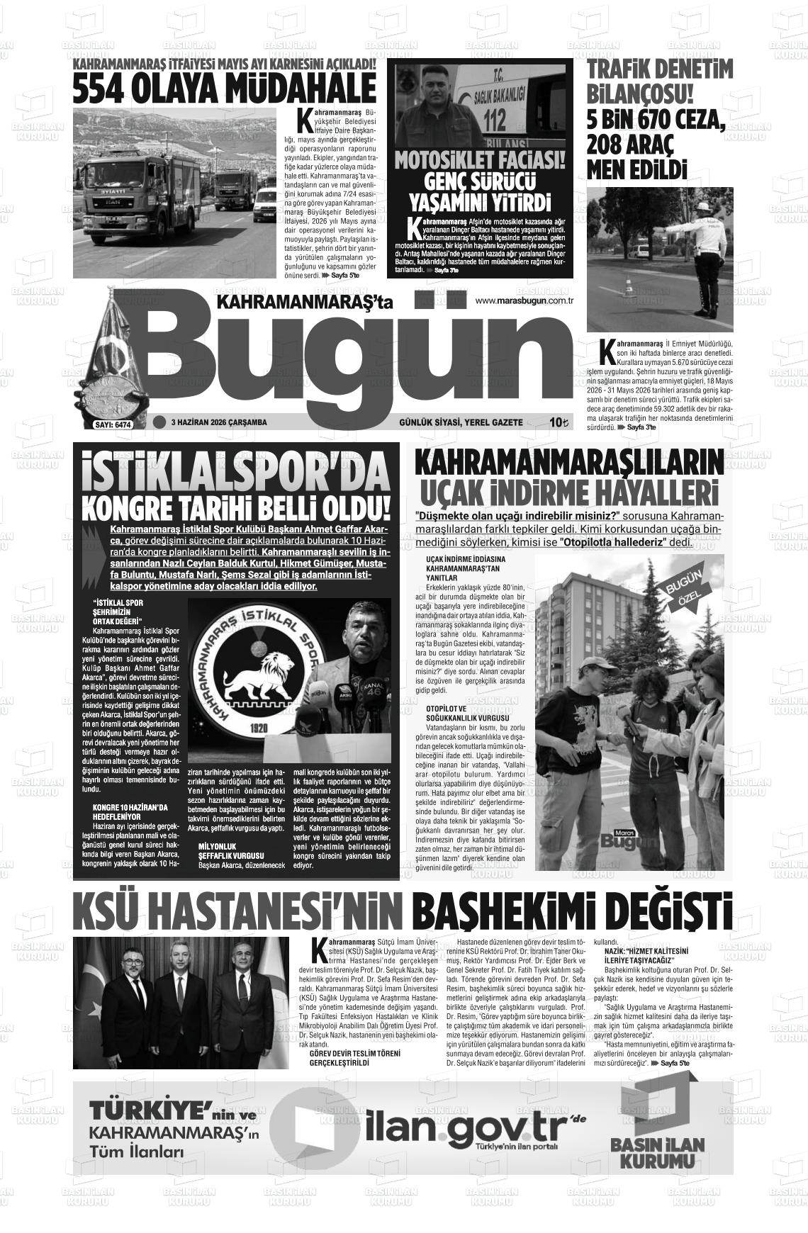 Kahramanmaras Tabugun 03.06.2026
