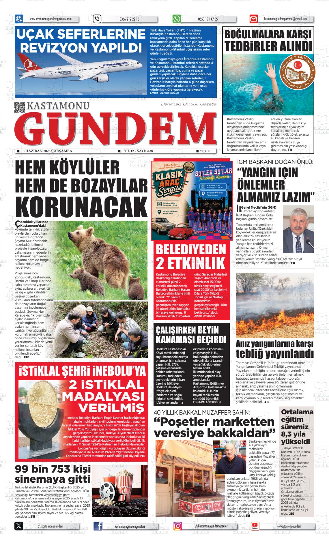 Kastamonu Gundem 03.06.2026