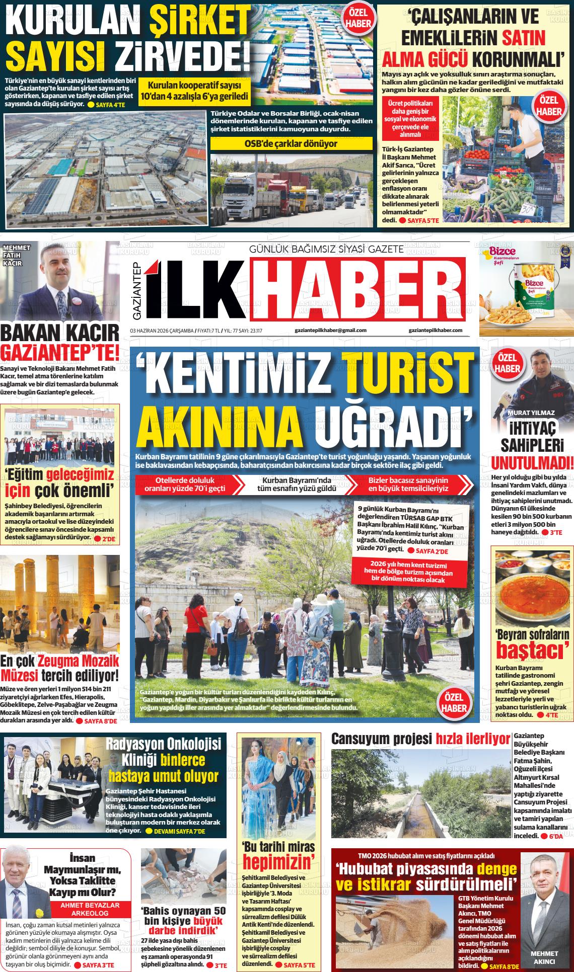 Sabah(gaziantep) 03.06.2026
