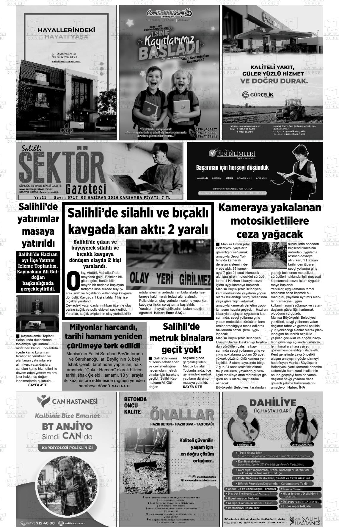 Manisa Salihlisektor 03.06.2026