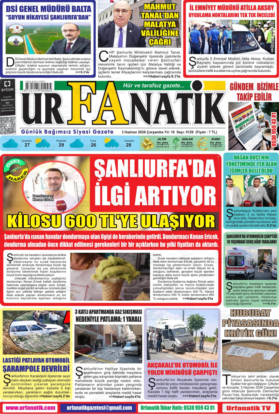 Sanliurfa Urfanatik 03.06.2026