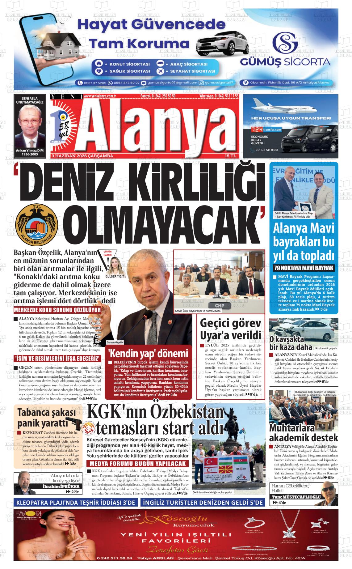 Antalya Yenialanya 03.06.2026