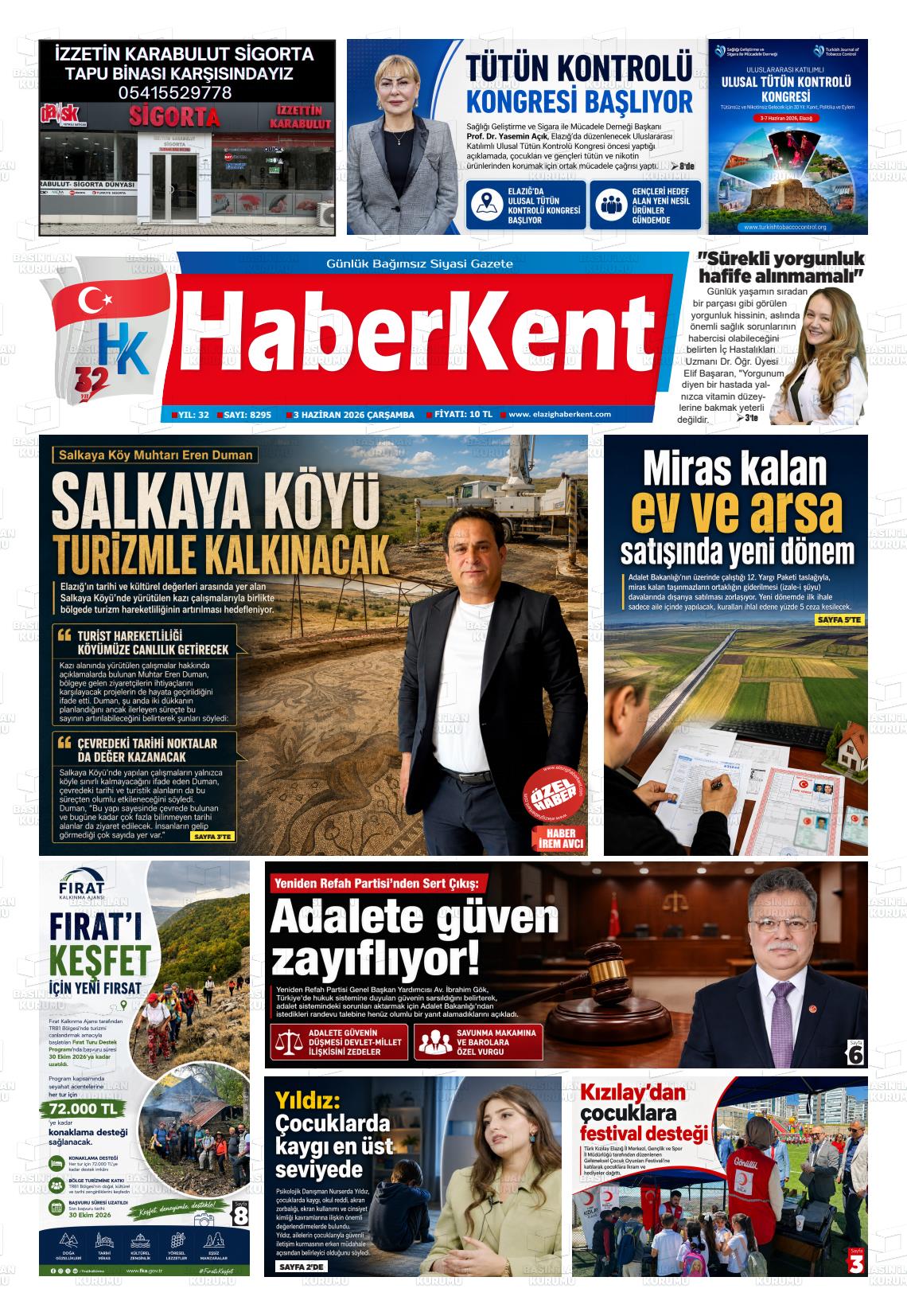 Elazig Yenicag 03.06.2026