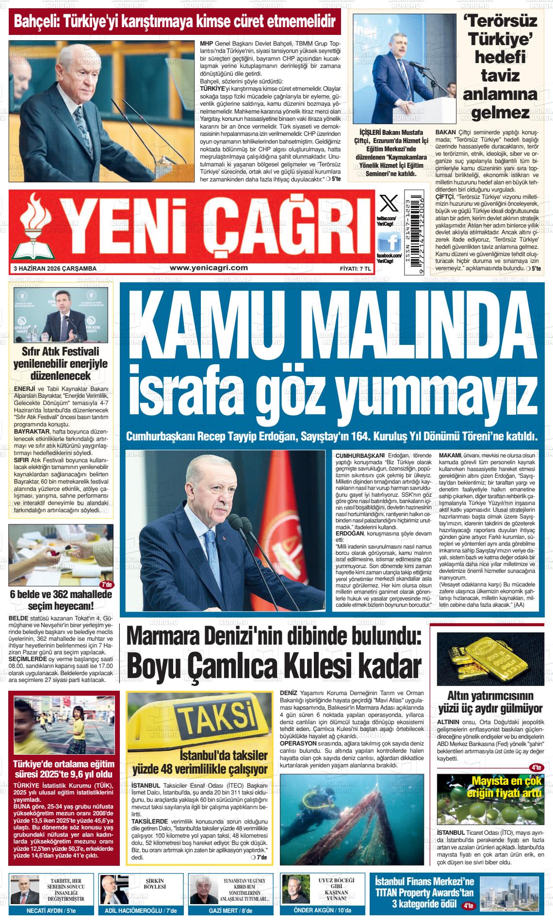 Istanbul Yenicagri 03.06.2026