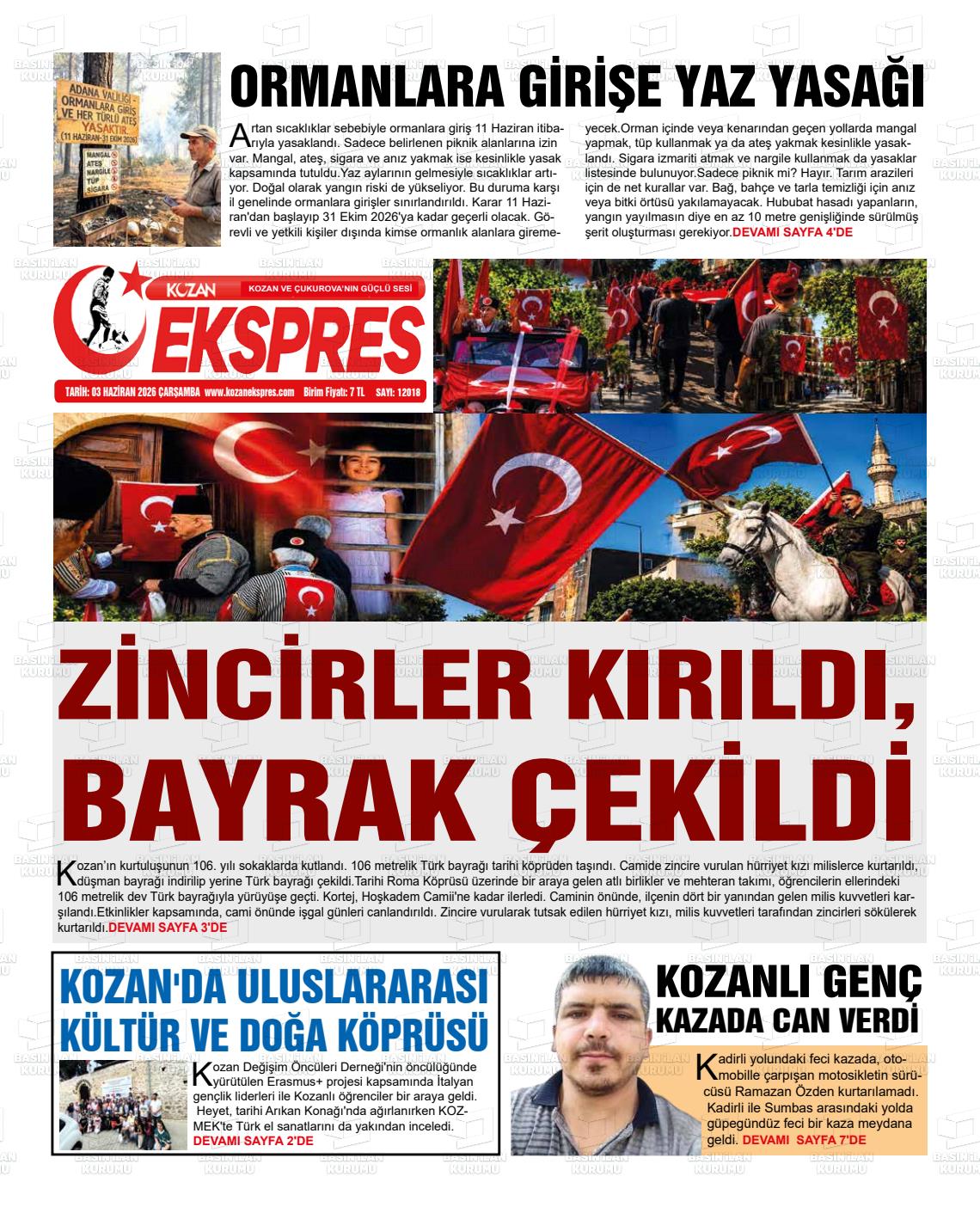 Adana Yenihursoz 03.06.2026