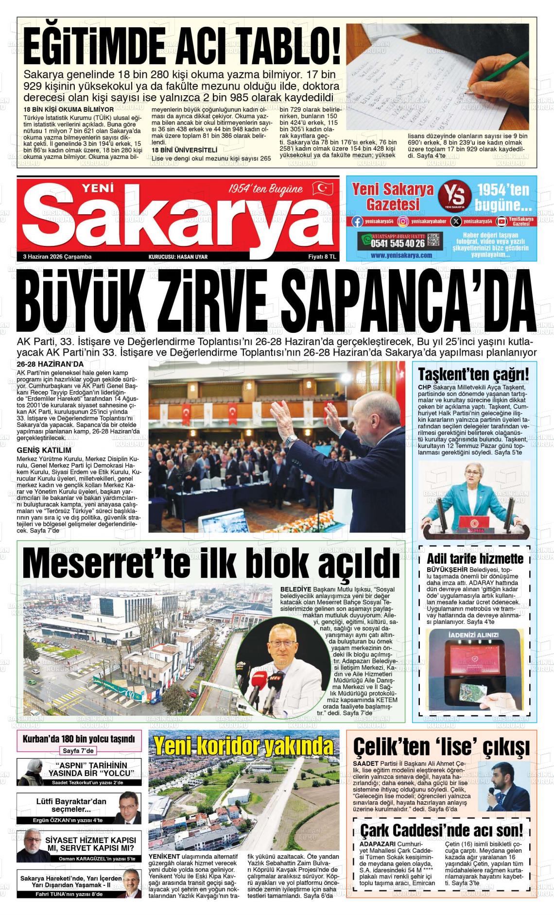 Sakarya Yeni 03.06.2026