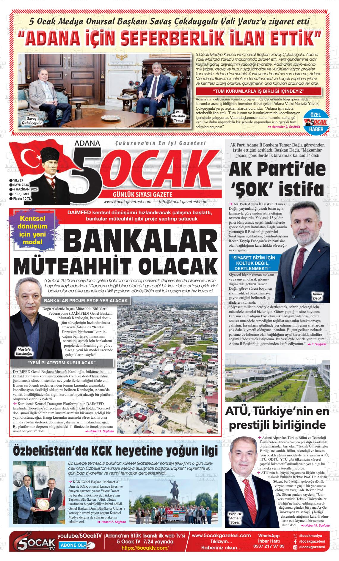Adana 5 Ocak 04.06.2026