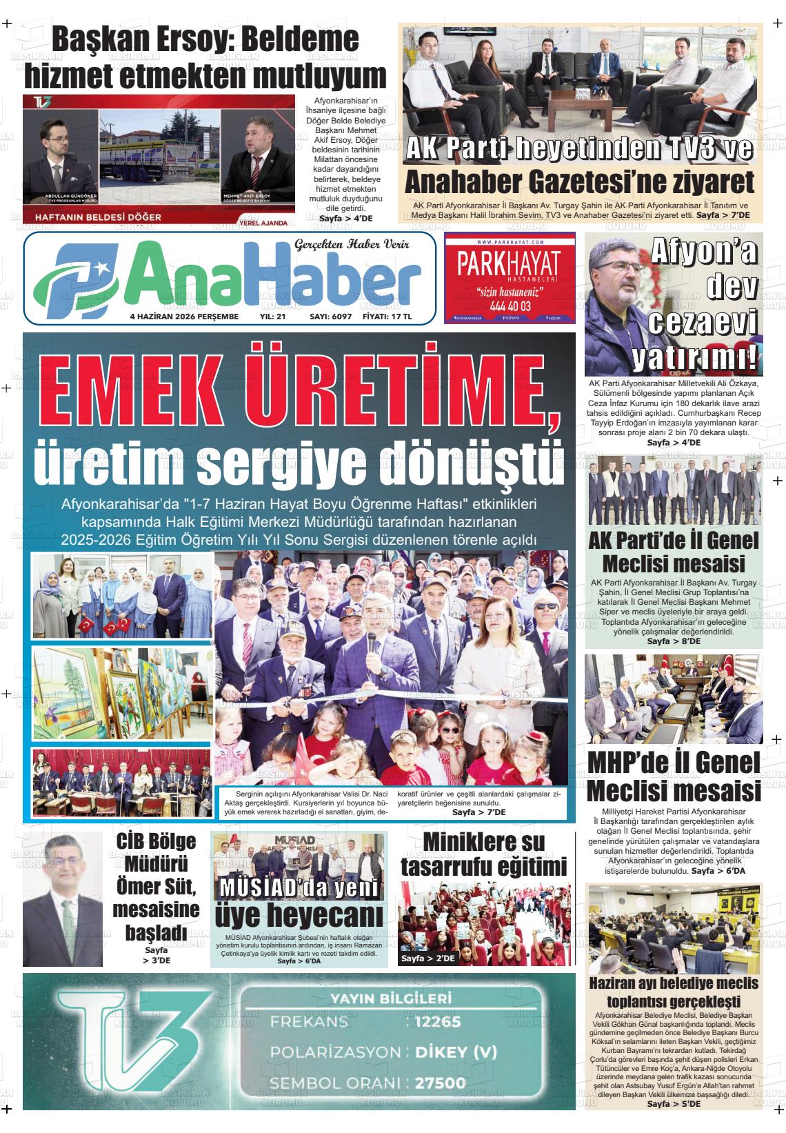 Afyonkarahisar Anahaber 04.06.2026
