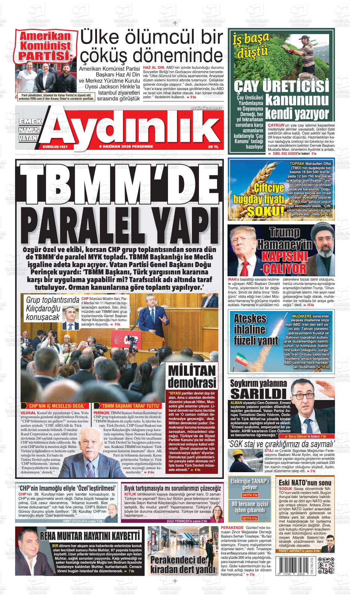 Istanbul Aydinlikvatanemeknamus 04.06.2026