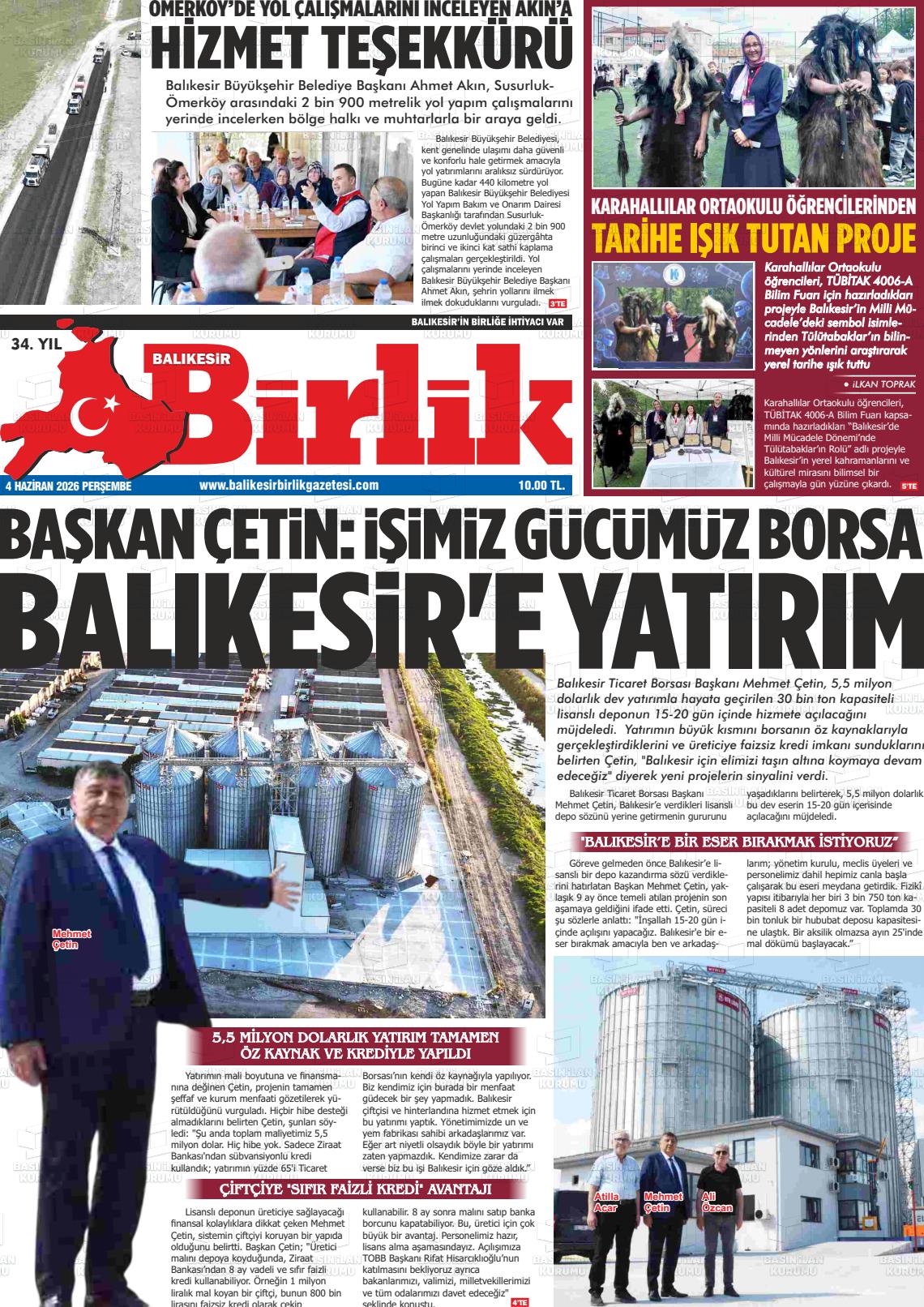 Balikesir Birlik 04.06.2026