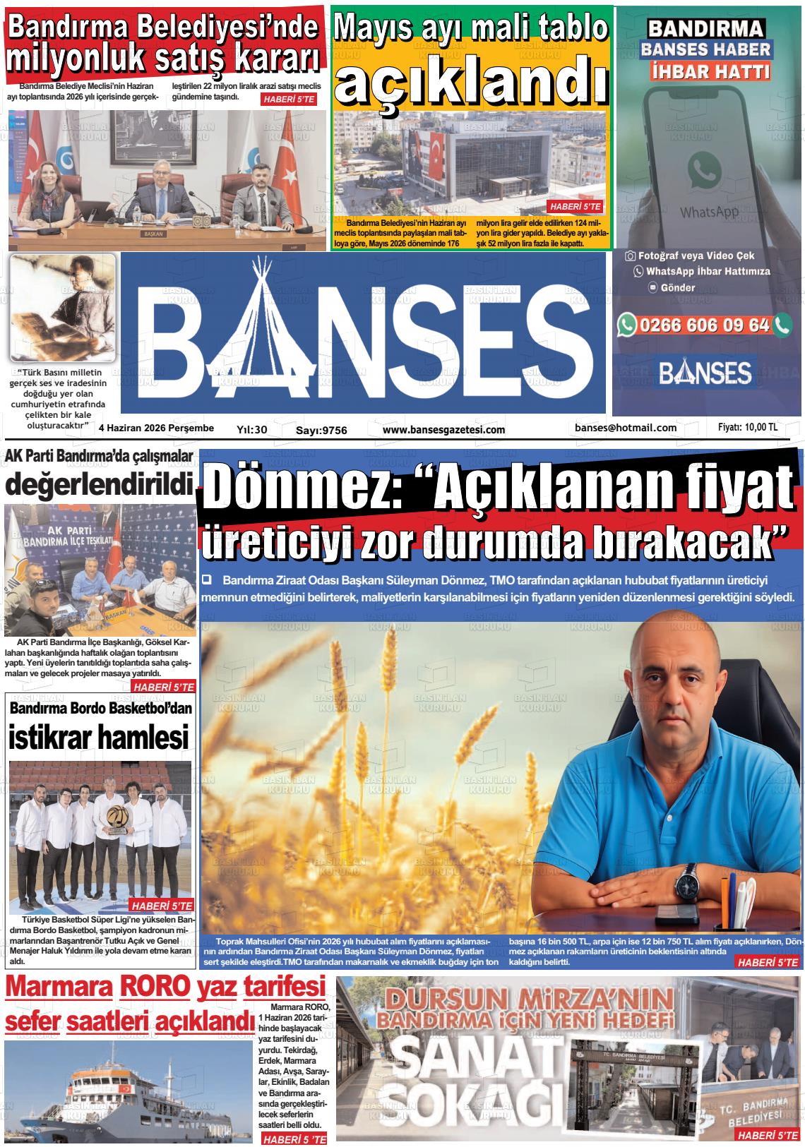 Balikesir Banses 04.06.2026