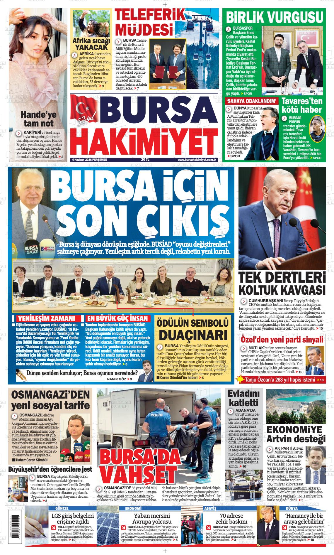 Bursa Hakimiyet 04.06.2026