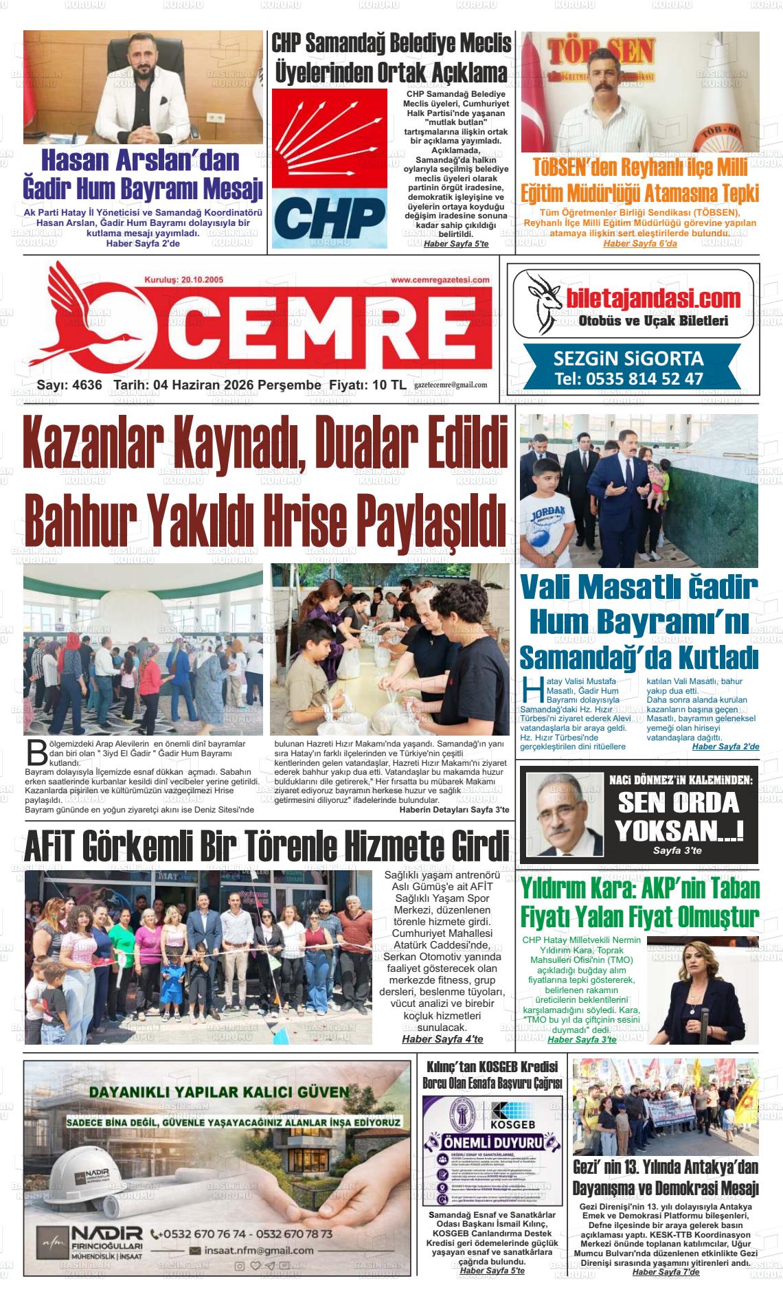 Hatay Cemre 04.06.2026