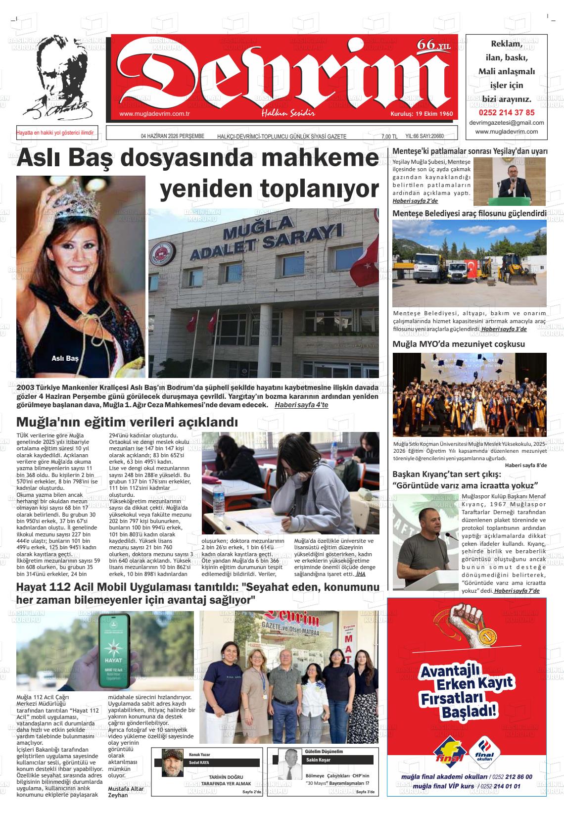 Tekirdag Devrim 04.06.2026