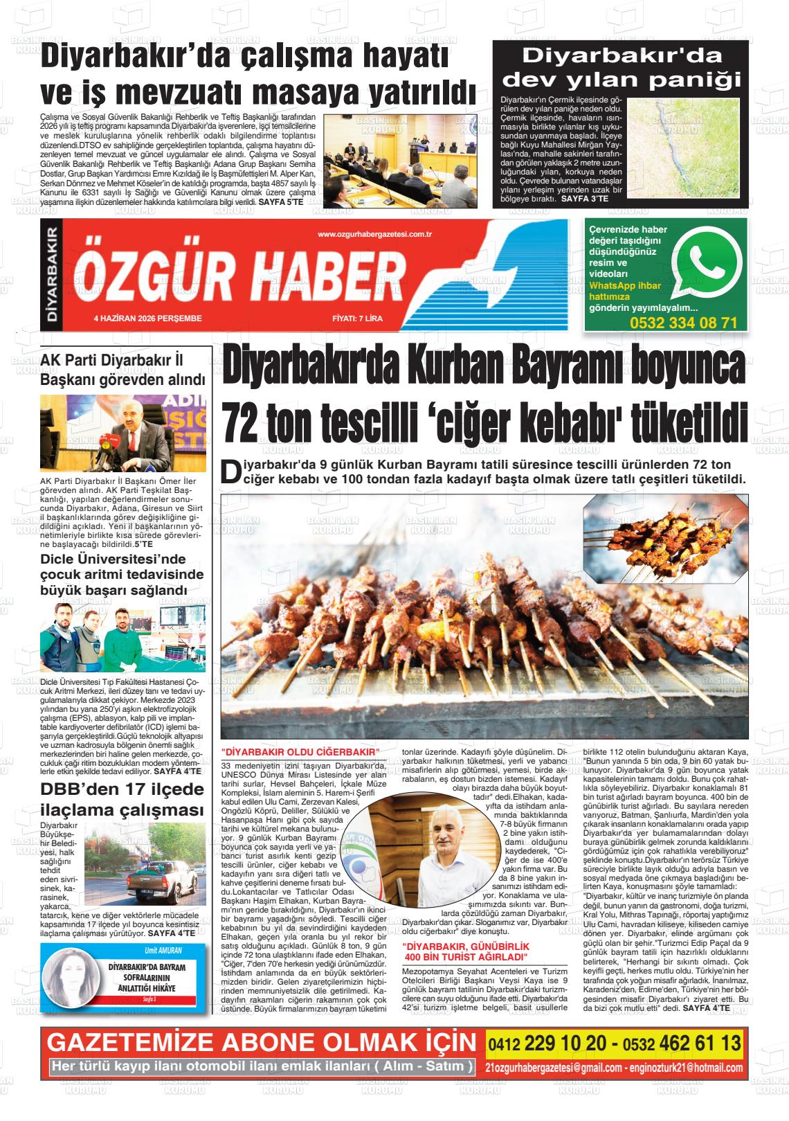 Diyarbakir Ozgurhaber 04.06.2026