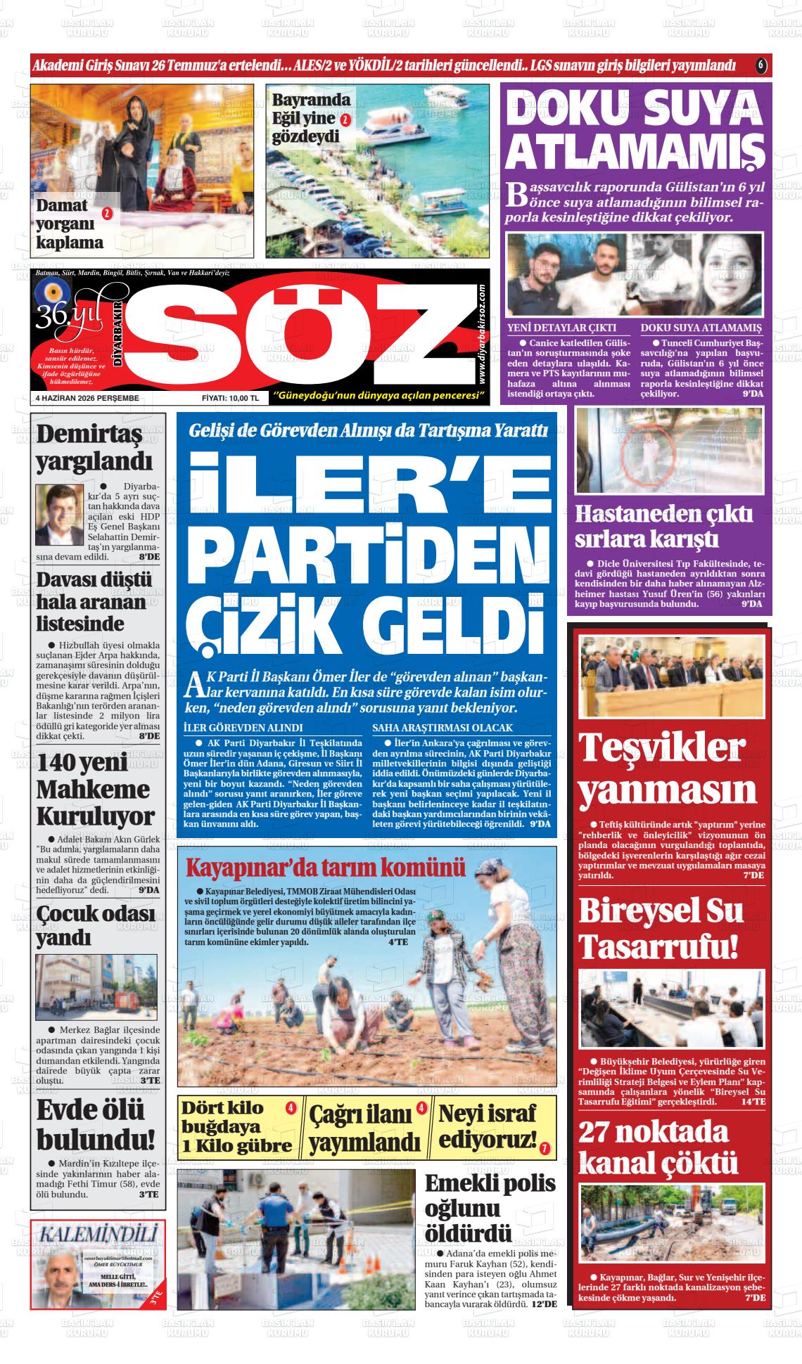 Diyarbakir Soz 04.06.2026