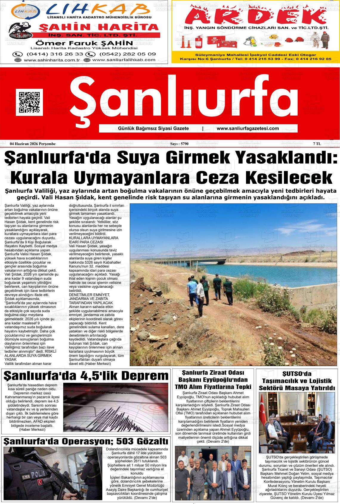 Sanliurfa Dunyadaveturkiyede 04.06.2026