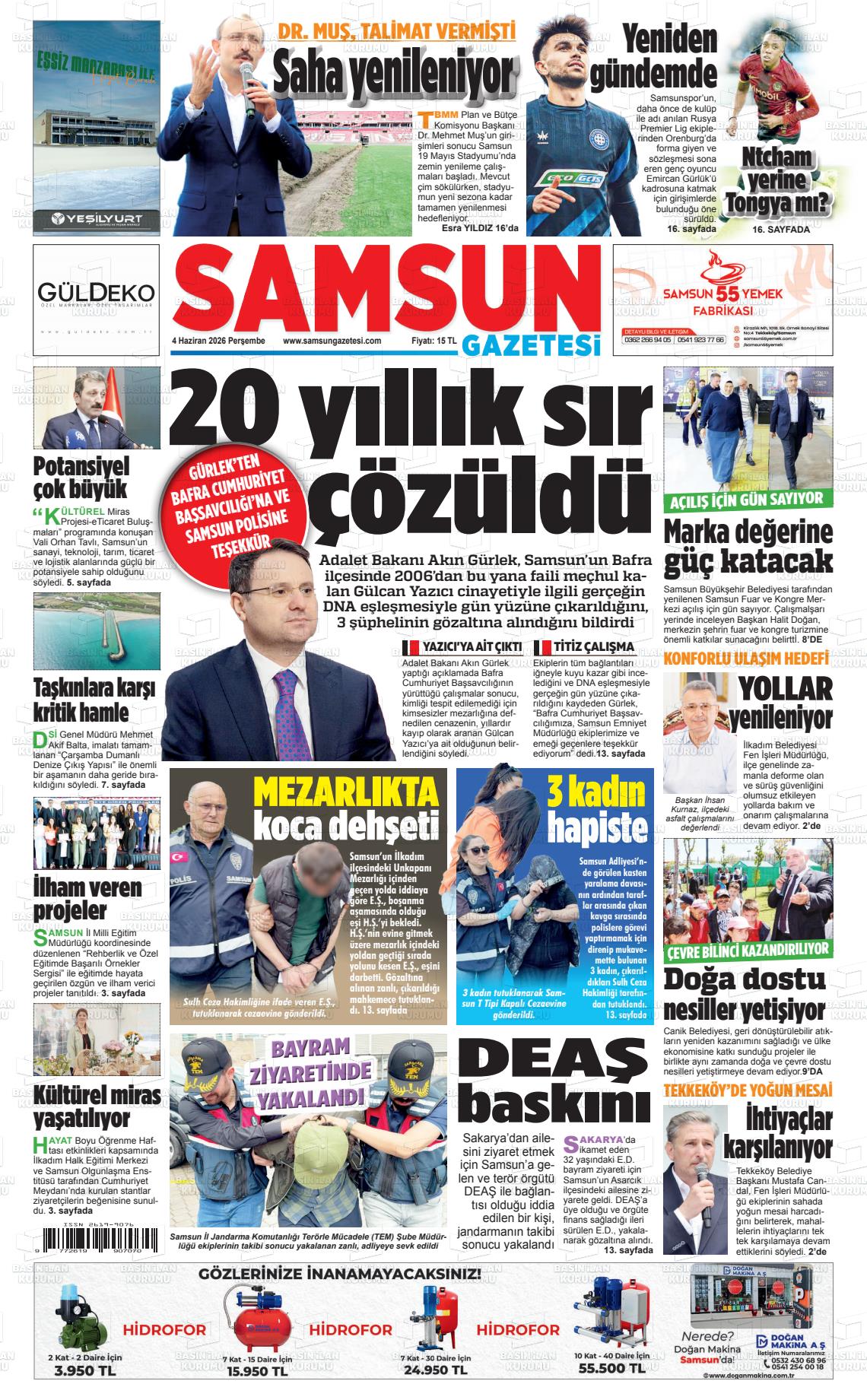 Samsun Ekip 04.06.2026