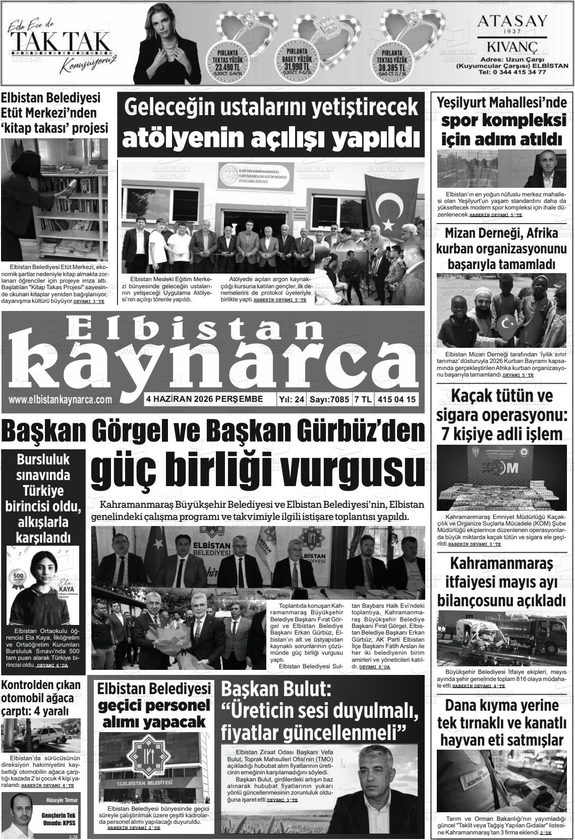 Kahramanmaras Elbistankaynarca 04.06.2026