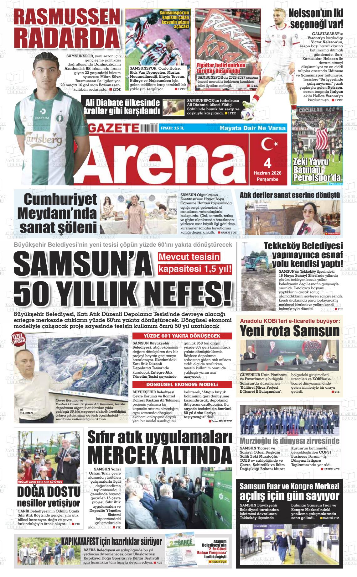 Samsun Gazetearena 04.06.2026