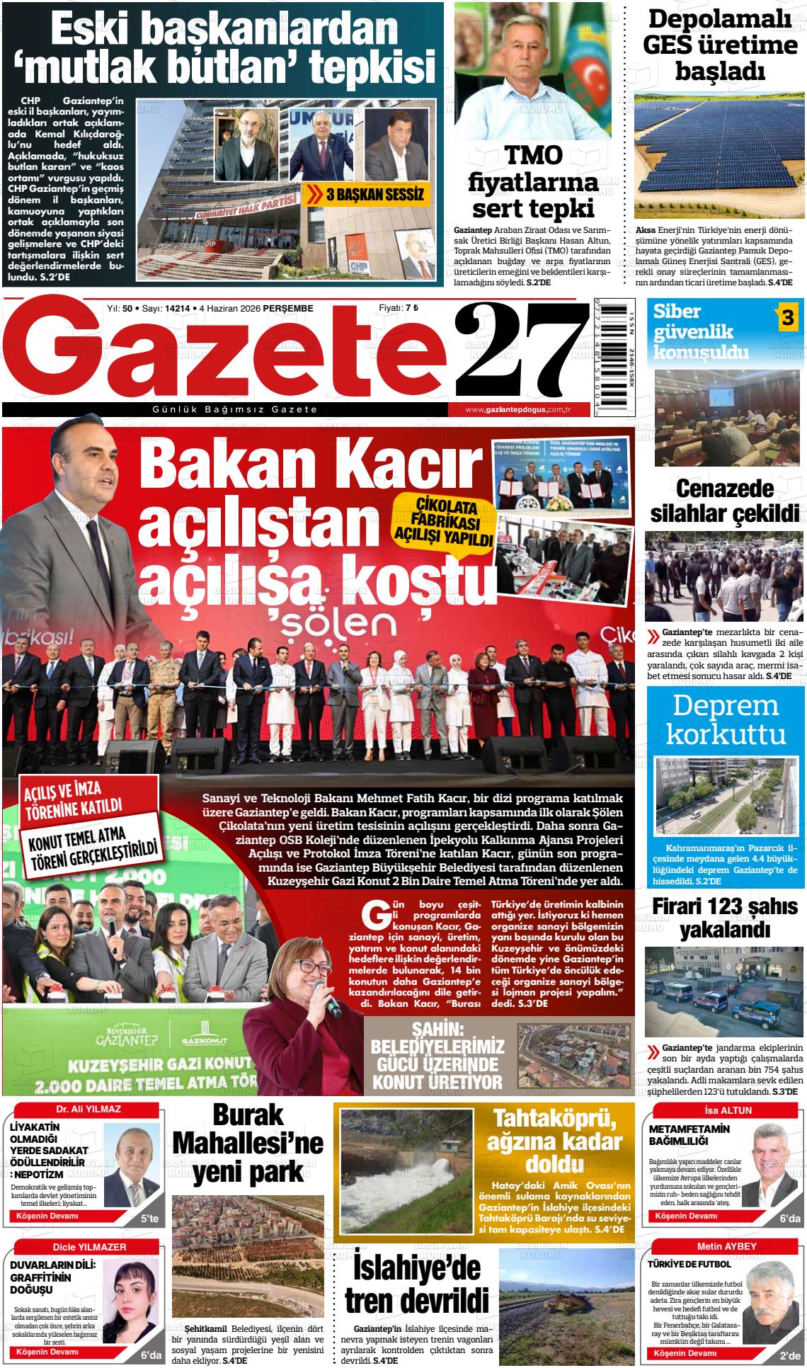Gaziantep Dogus 04.06.2026