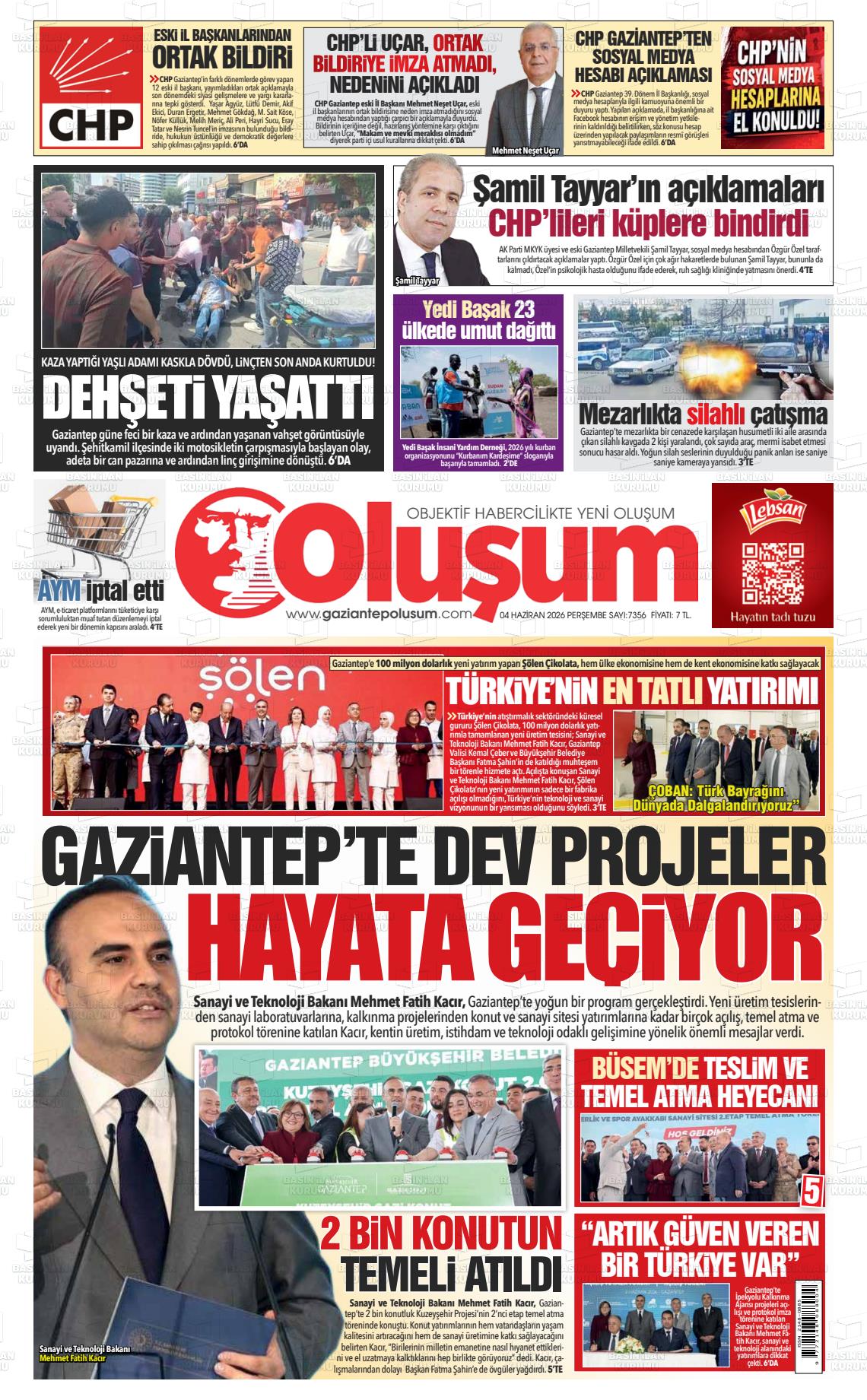 Gaziantep Olusum 04.06.2026