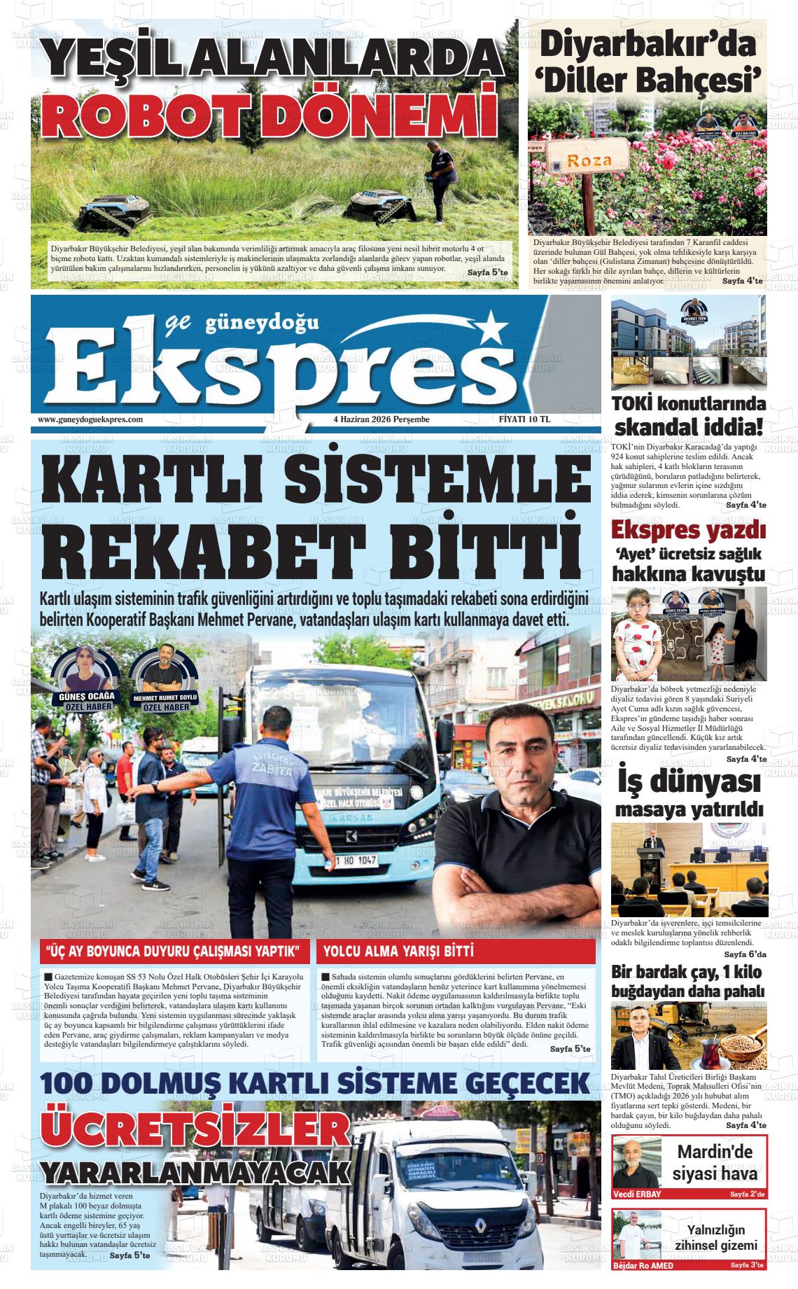 Diyarbakir Geguneydoguekspres 04.06.2026